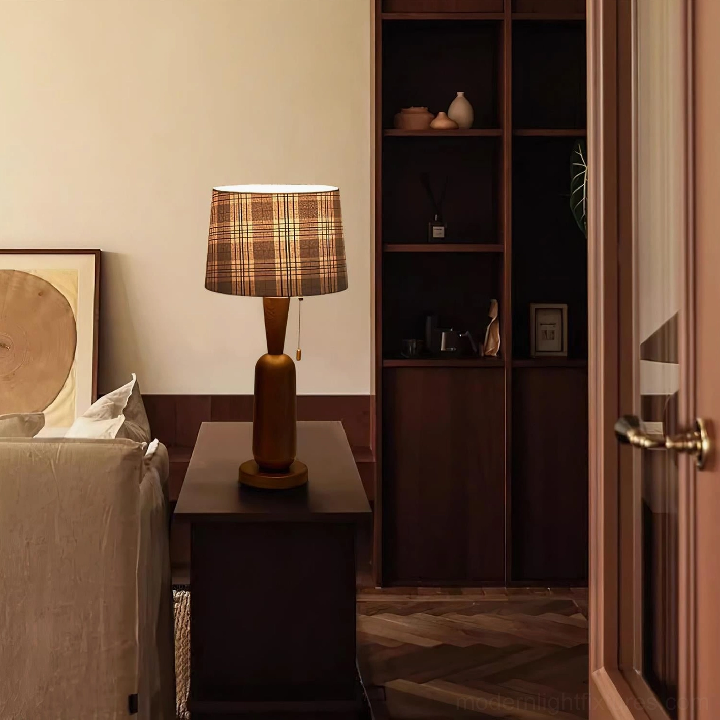 Model B cabin table lamp 26cm diameter by 60cm height compact design