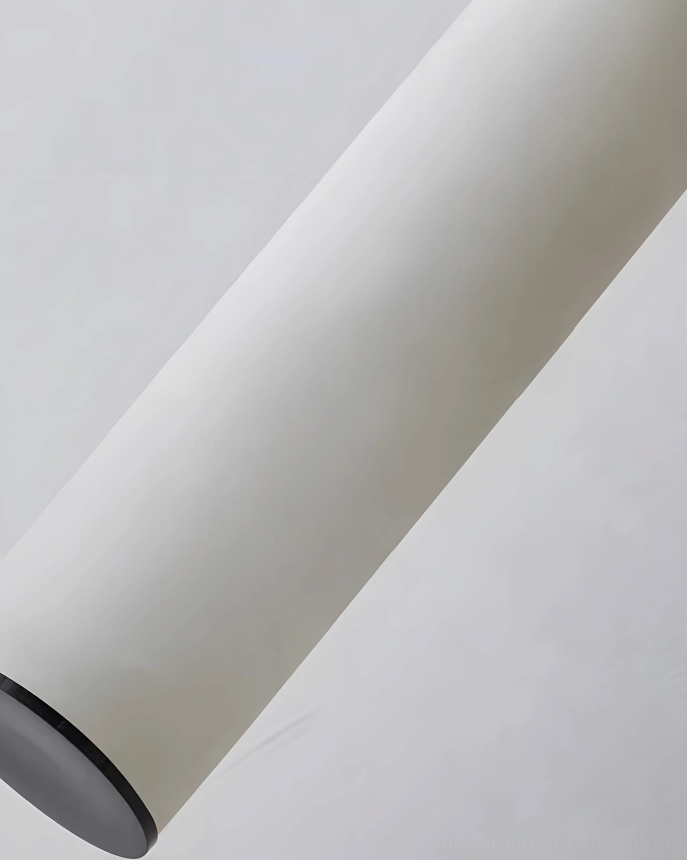 Minimalist alabaster tube pendant light contemporary interior design space styling