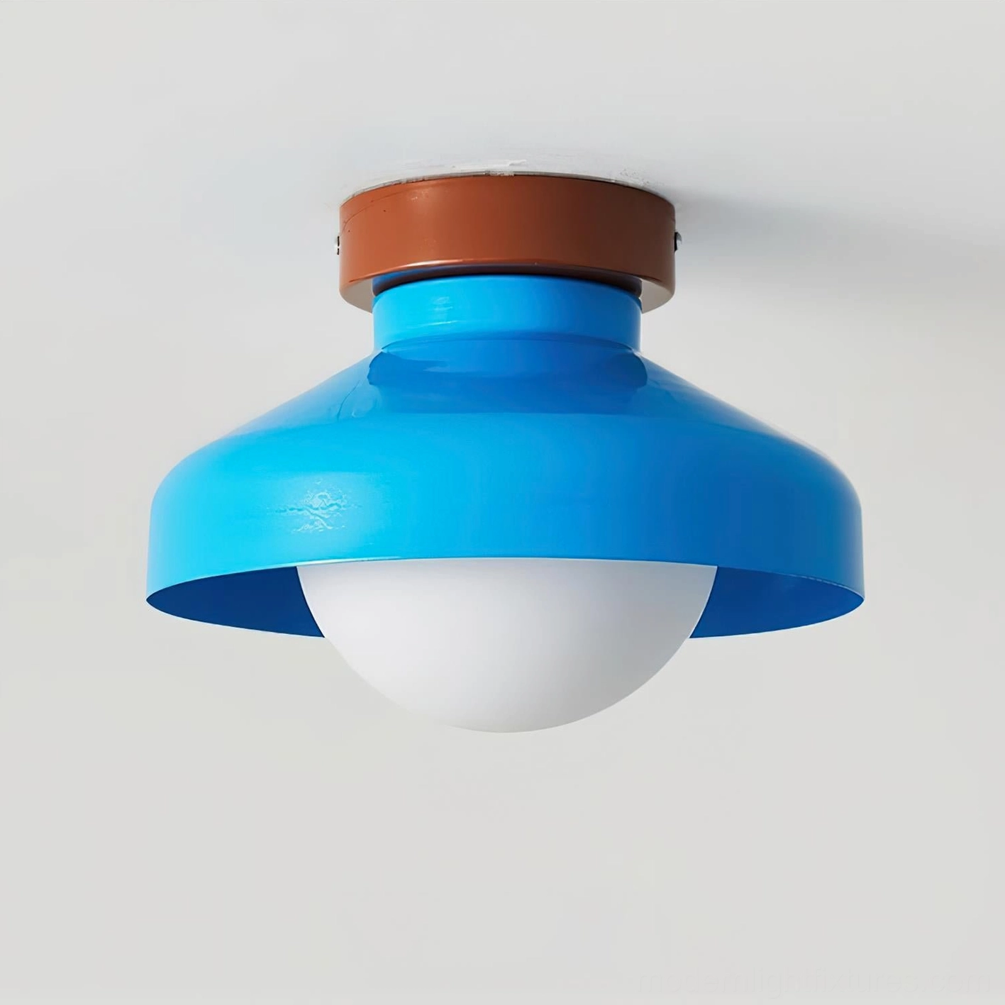 Calico modern ceiling light showing color options and design versatility