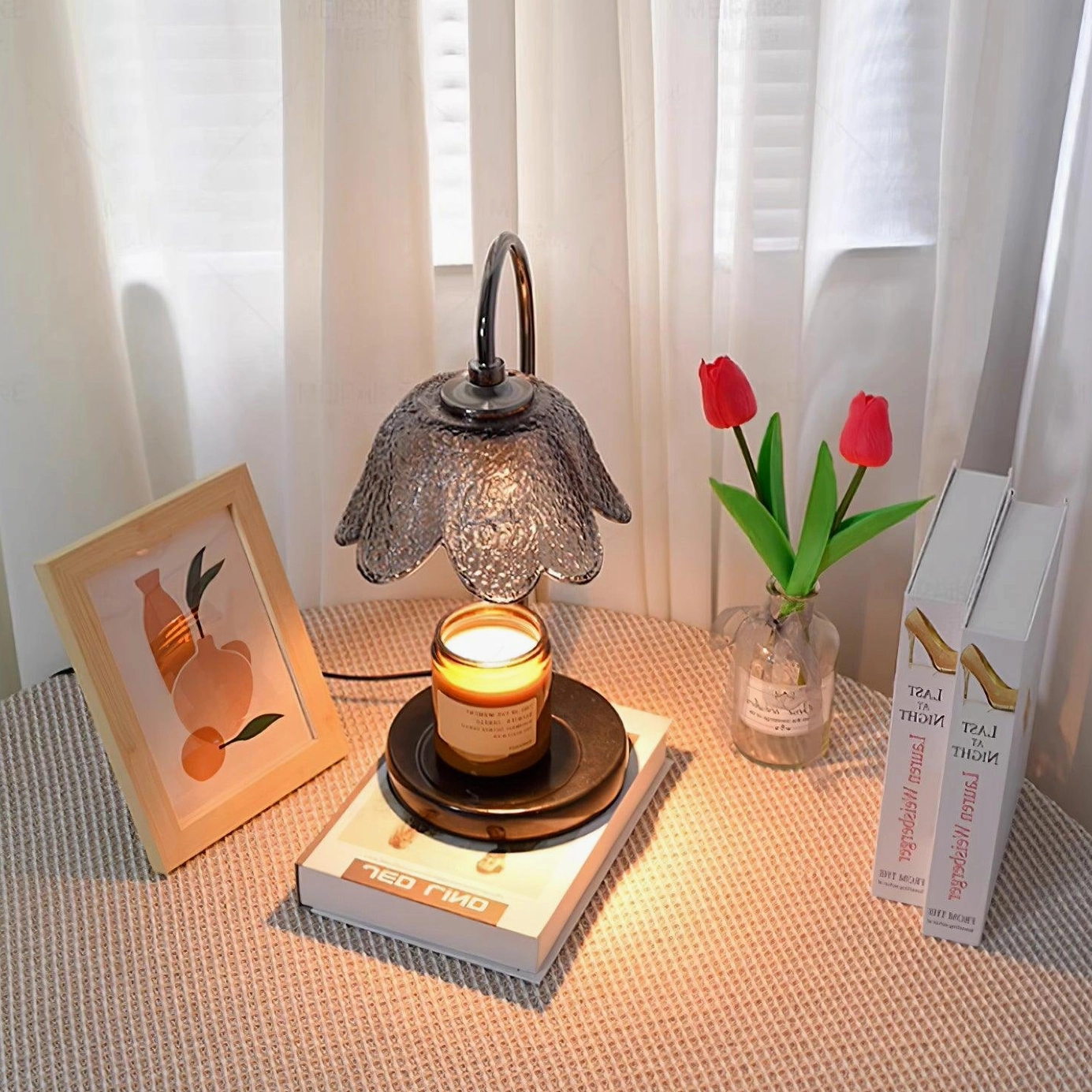 Modern candle warmer lamp dimmer switch compatible ambient lighting control design
