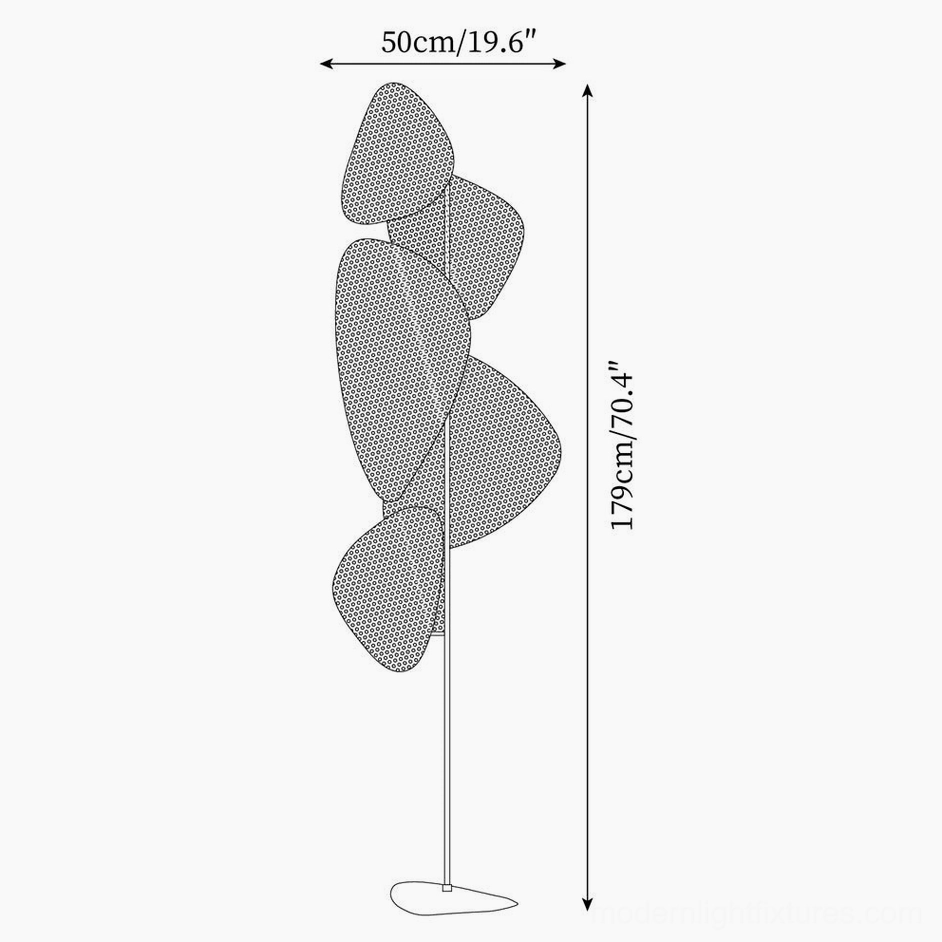 Cannage rattan floor lamp full-height view demonstrating tall standing frame height