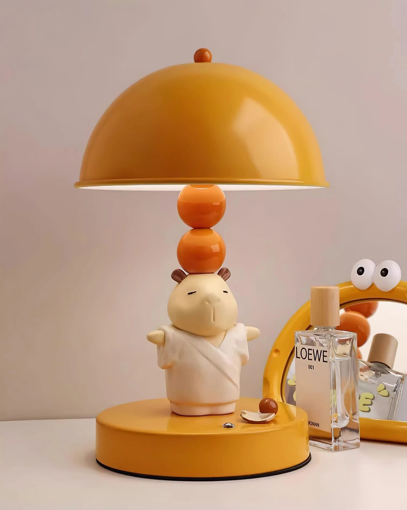 Capybara table lamp touch switch control demonstration and functionality