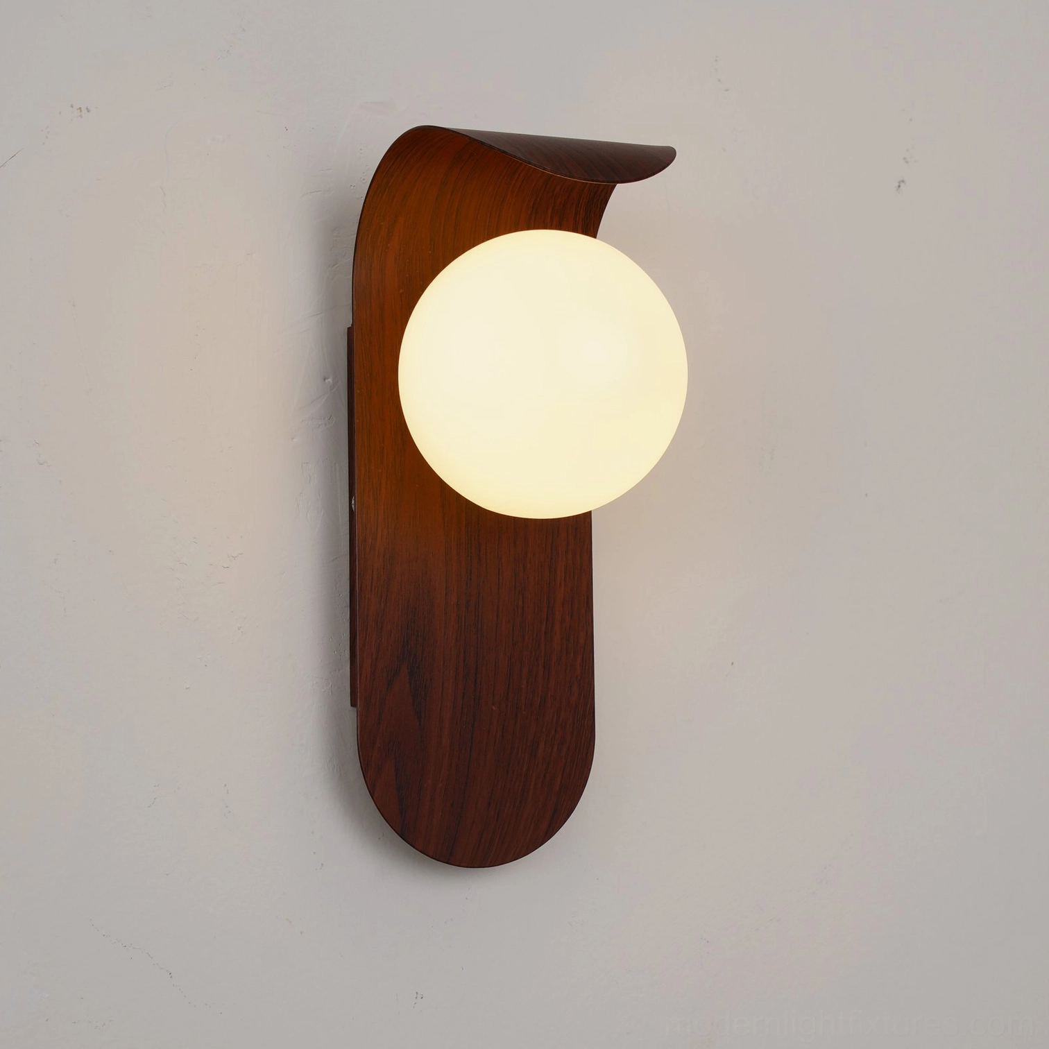 Carlyle modern wall sconce available white walnut wood-color finishes interior design palette