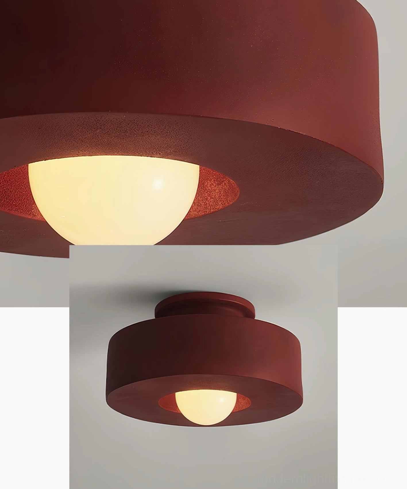Black Carneros flush-mount ceiling light, modern damp-rated lighting fixture for residential spaces