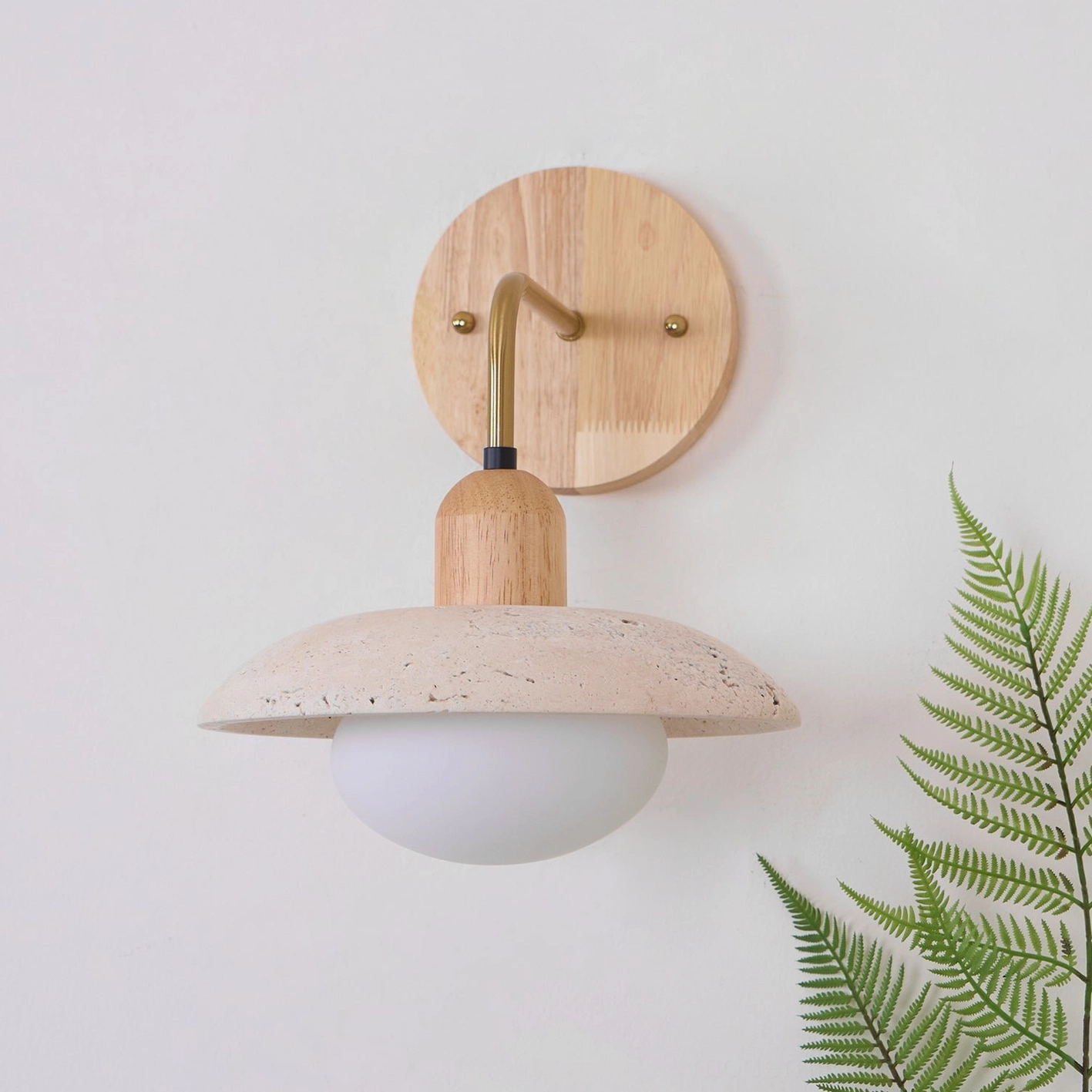 Carolia wall lamp mounted on hallway wall showing product scale and wall integration in residential space