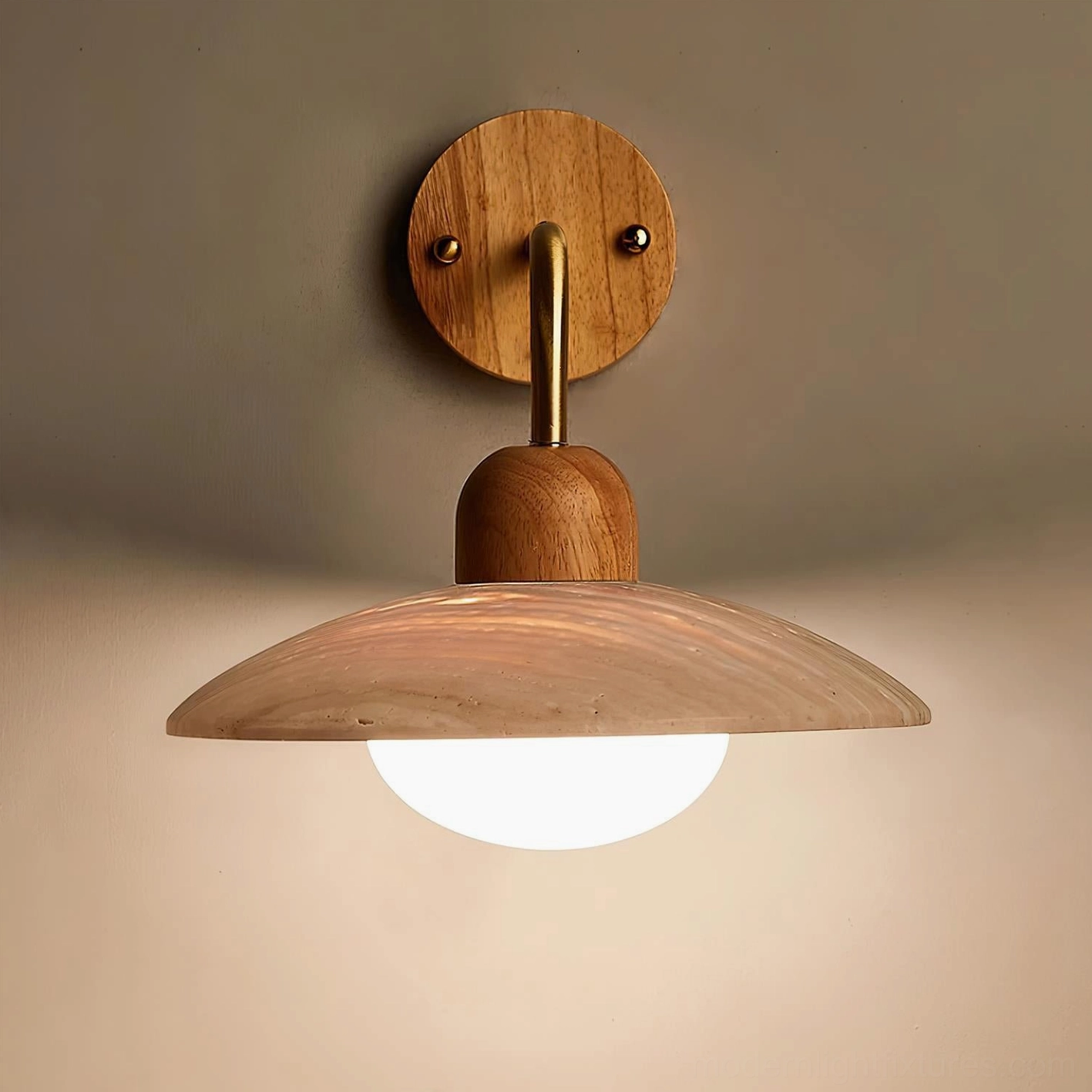 Carolia wall lamp pair installation on bedroom wall flanking headboard for balanced symmetrical lighting