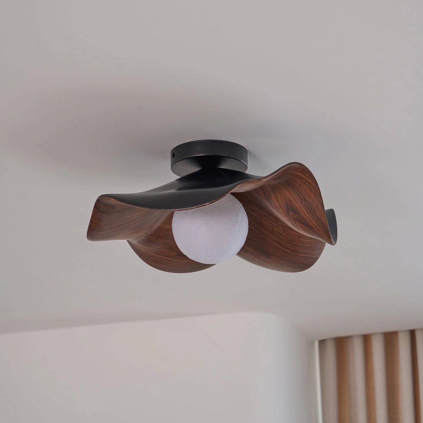 Casia ceiling light fixture mounted in contemporary dining room overhead position