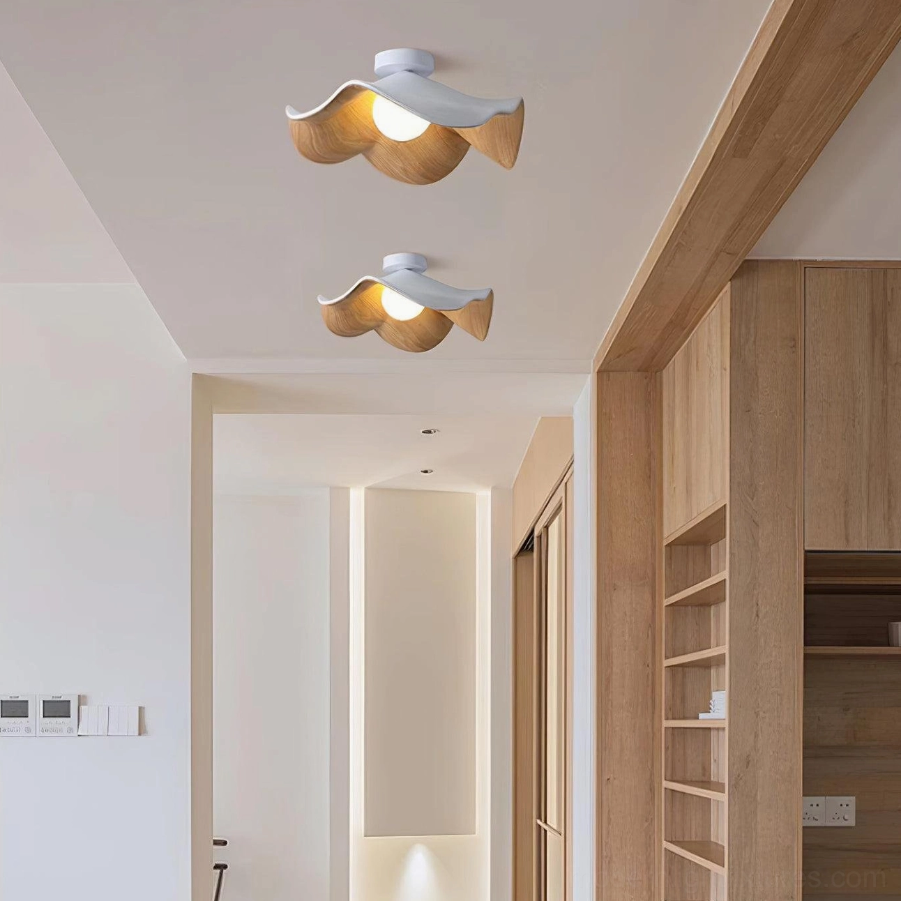 Casia modern ceiling light showing metal frame and resin globe assembly