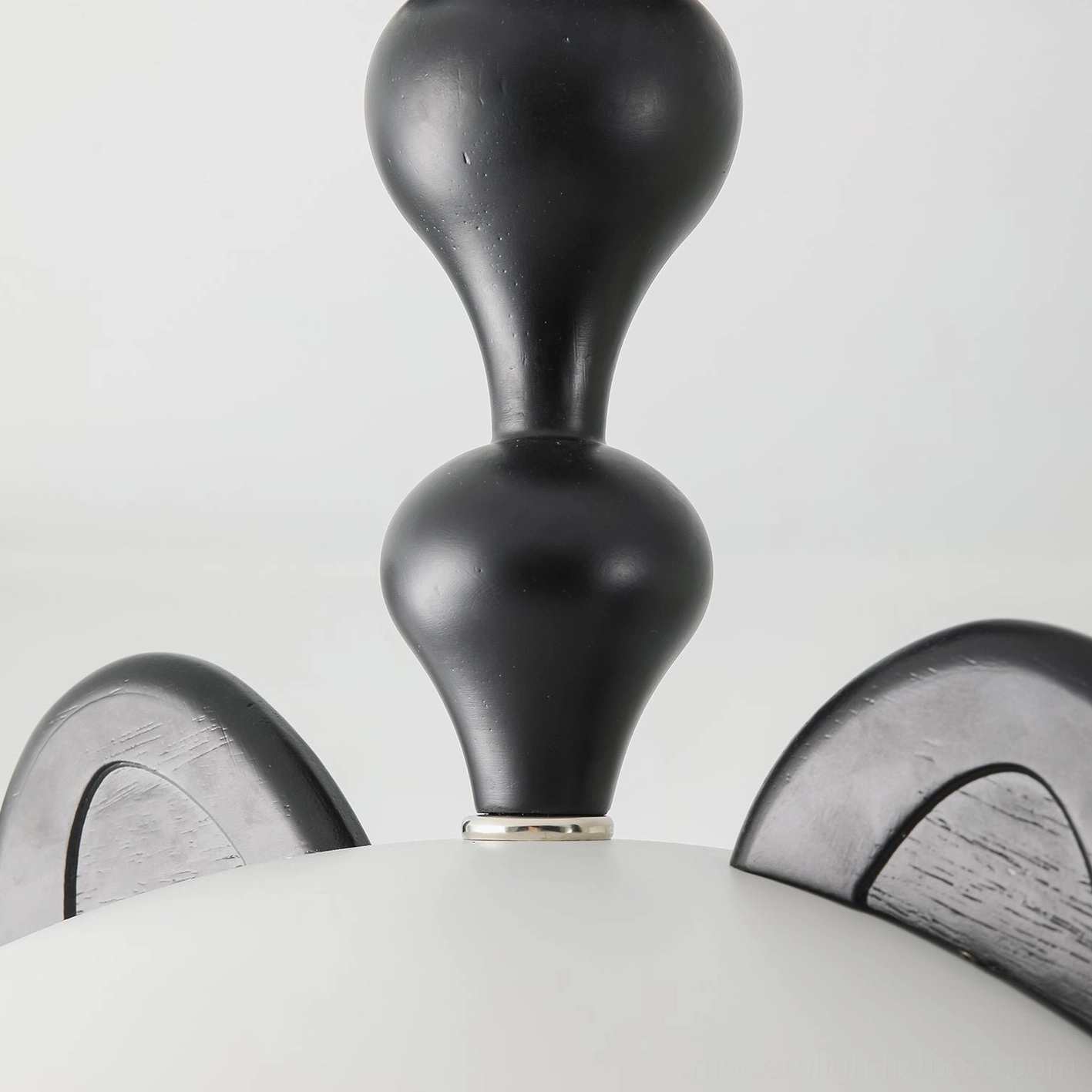 Modern cat ear ceiling light showing smooth dome shade and integrated lighting design