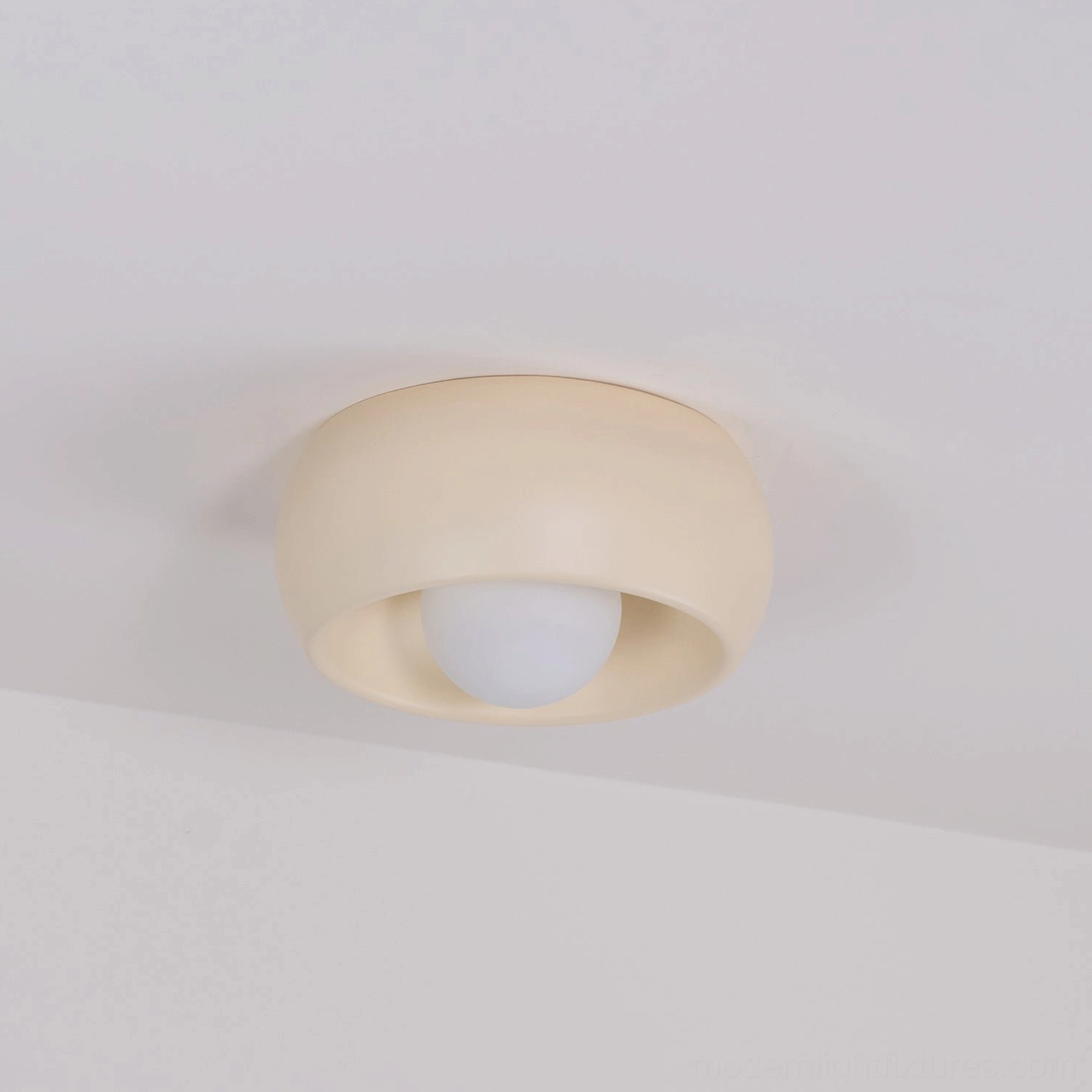 Ceiling light showing 30cm diameter dimension suitable for kitchen island and compact spaces