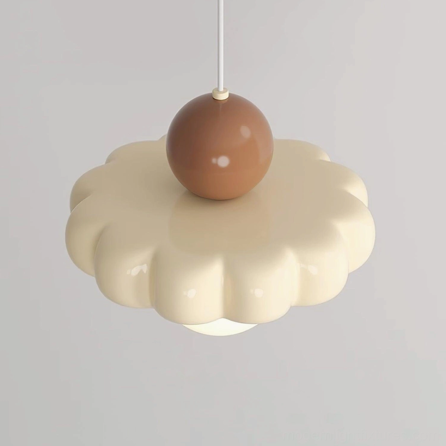 Celena cloud pendant light sculptural form shadow interplay ambient illumination