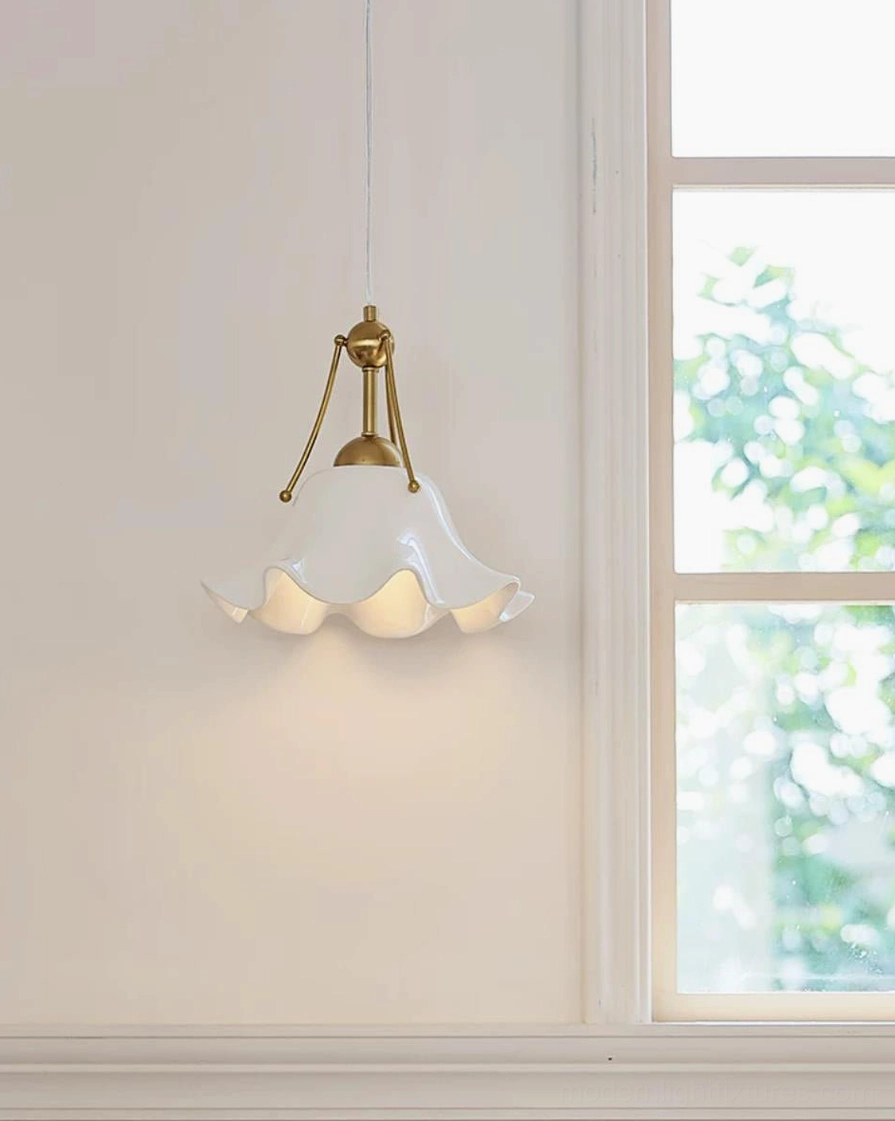 Celisse porcelain pendant light window corner ambient lighting fixture