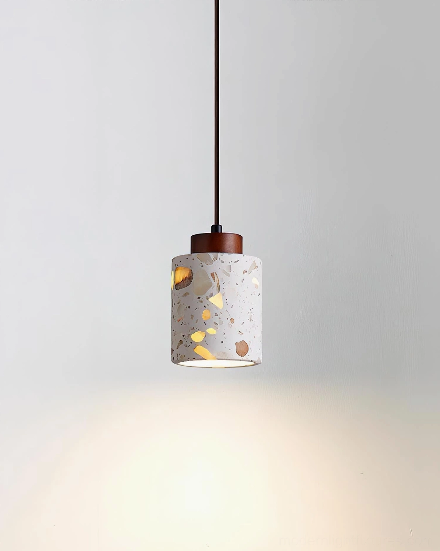 Cemento pendant lamp dimmer compatible switch integration modern ambient lighting