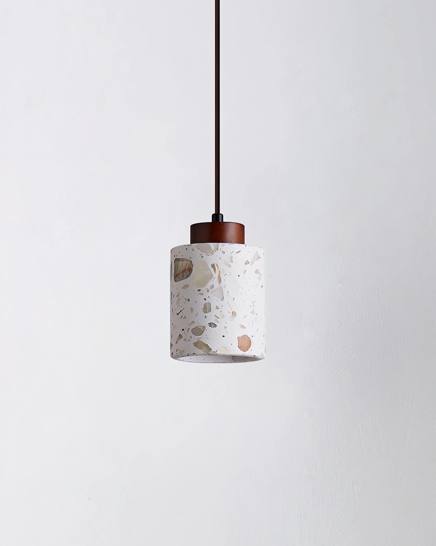 Terrazzo pendant light hardwired fixture e26 e27 socket electrical specifications