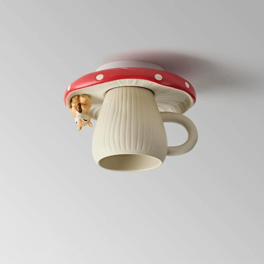 Ceramic mug flush mount light care maintenance and material information