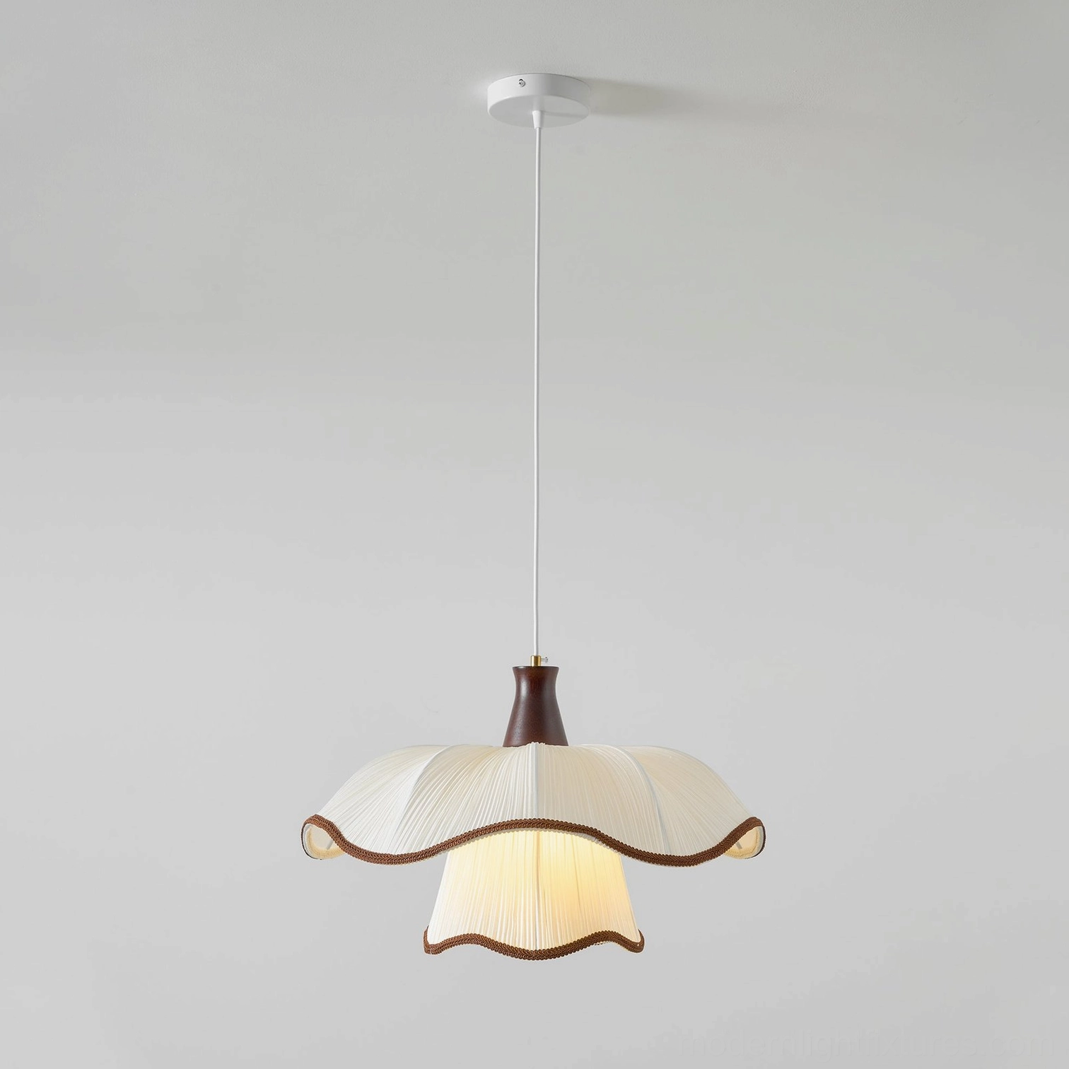 Ceriva ruffled pendant lamp vintage aesthetic home interior design styling