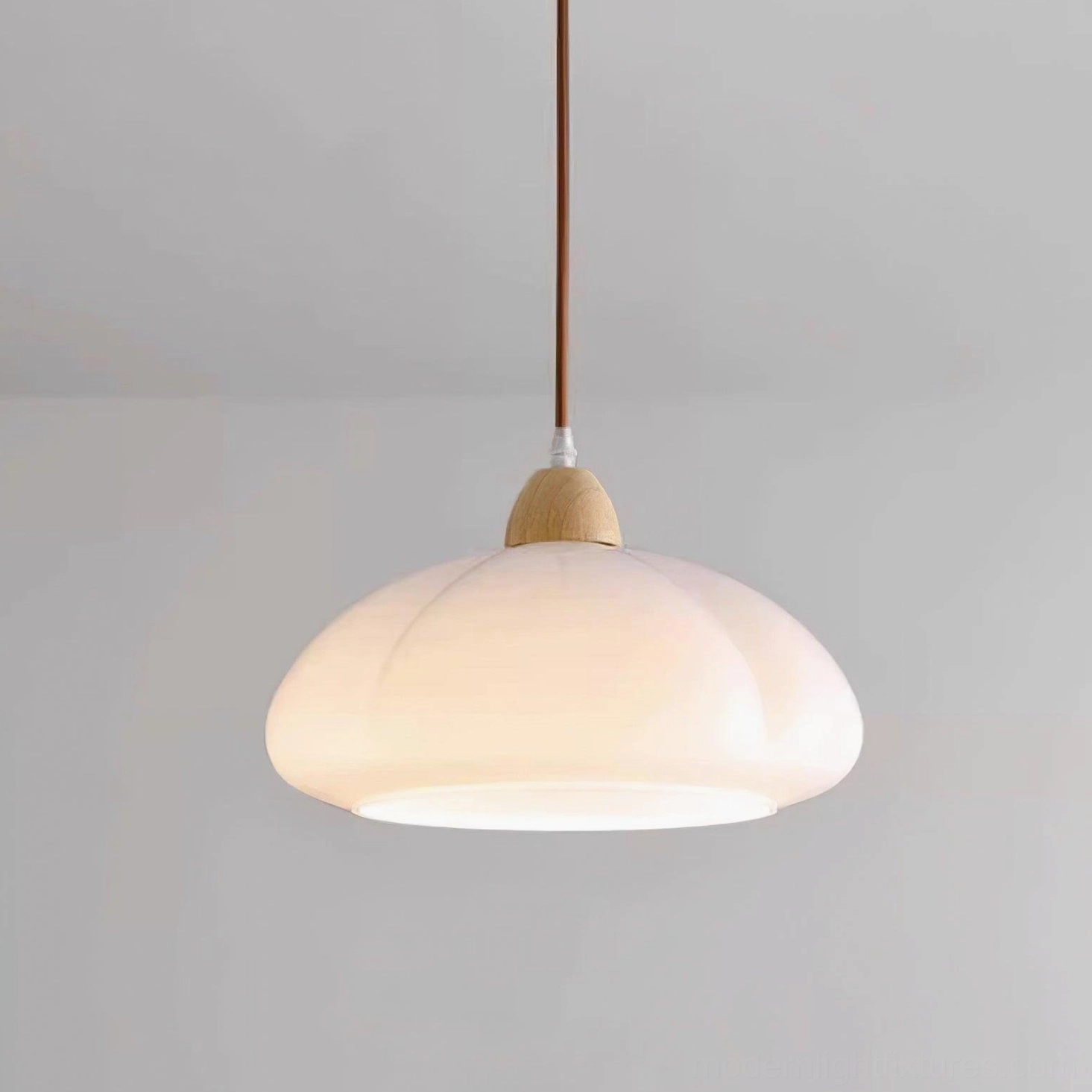 Cipola warm orange mushroom pendant light organic biomorphic design inspiration showcase