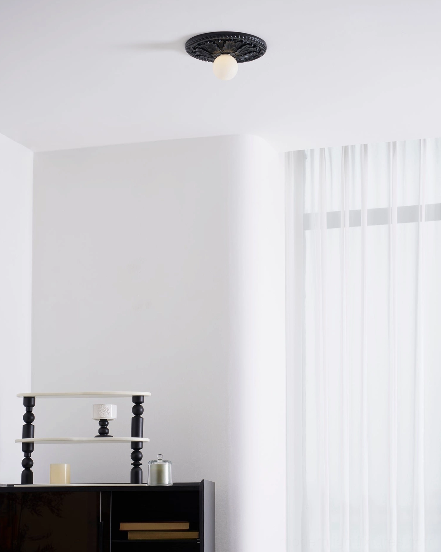 Circa ceiling light fixture demonstrating dual mounting capability ceiling and wall installation