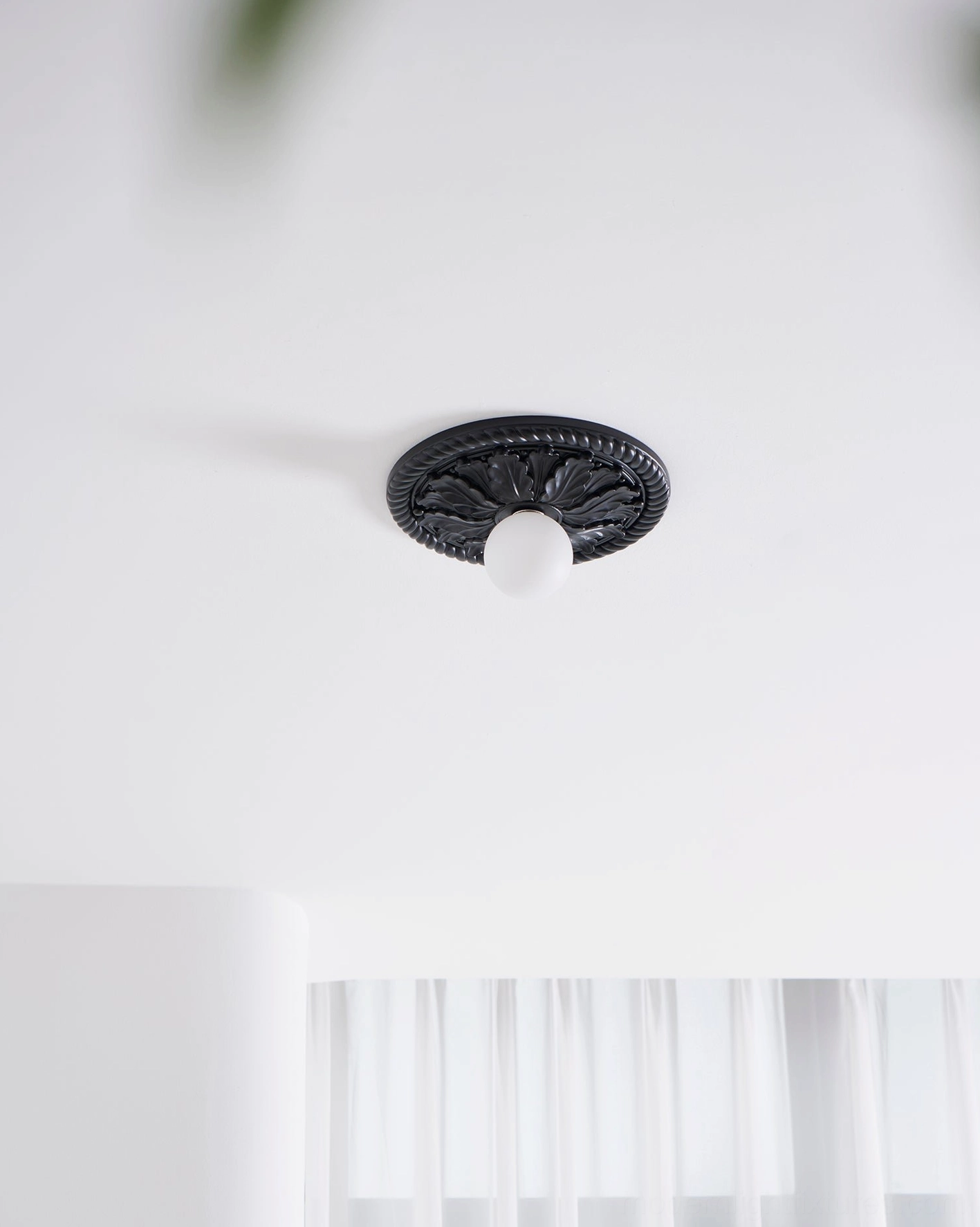 Circa damp-rated ceiling light fixture suitable for bathroom and covered outdoor installation