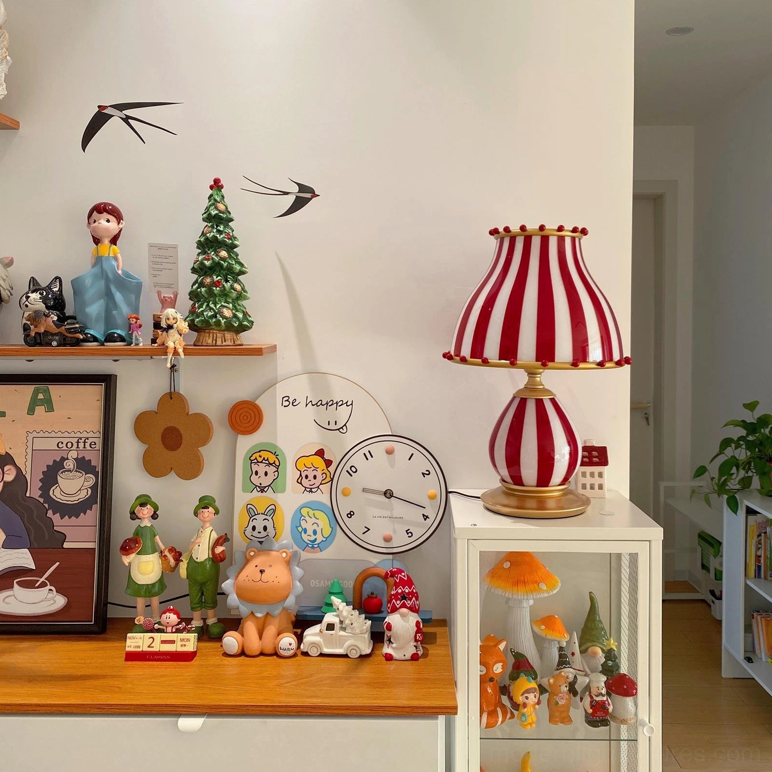Circus table lamp accent piece for contemporary and traditional interiors