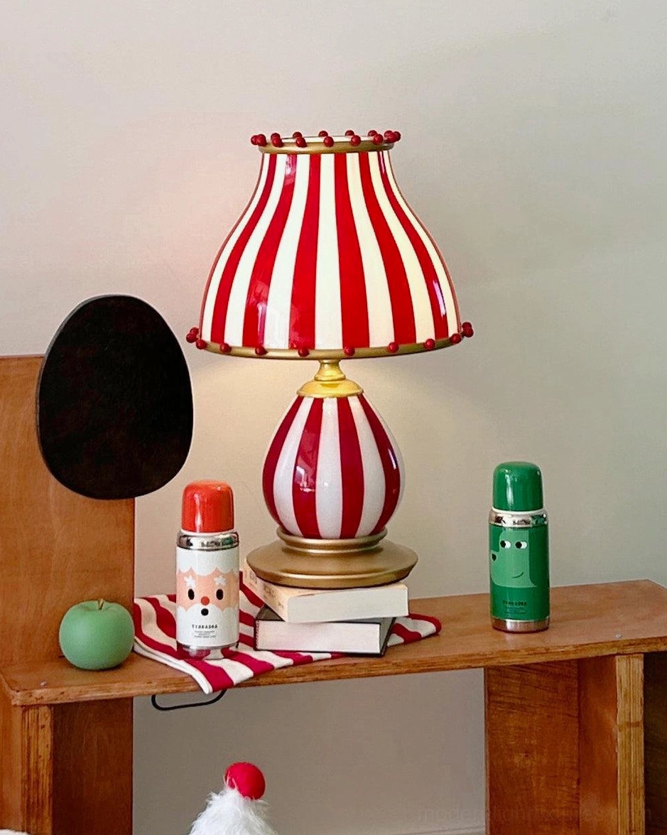 Circus carnival table lamp dimmer compatible LED energy efficient options