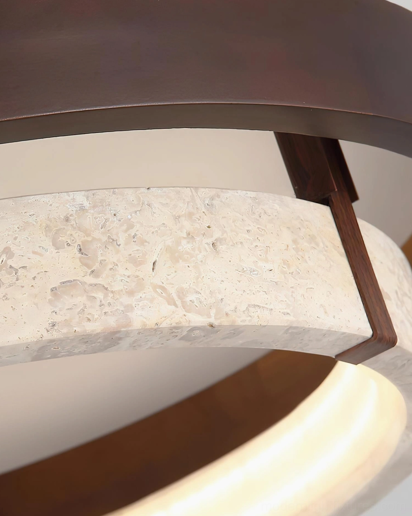Cirvela modern ceiling lamp in neutral interior space, architectural lighting design focal point