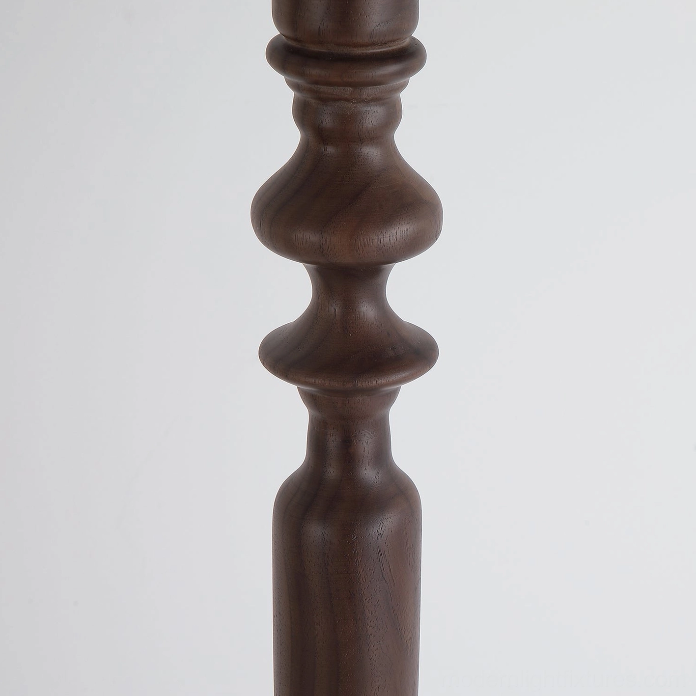 Citrina modern floor lamp side profile view showing wooden pole structure