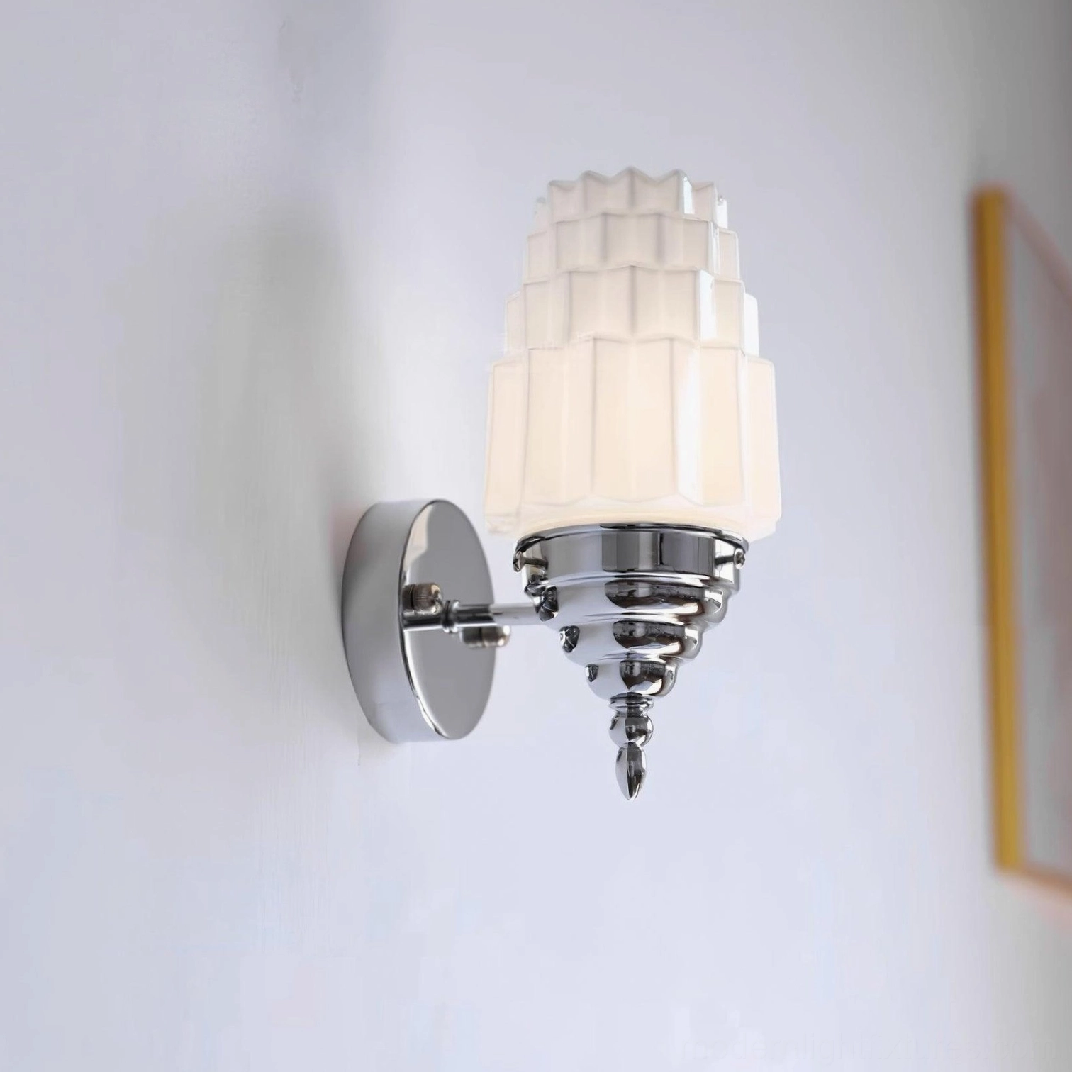 Clairmont chrome wall sconce damp-rated bathroom wetroom lighting solution