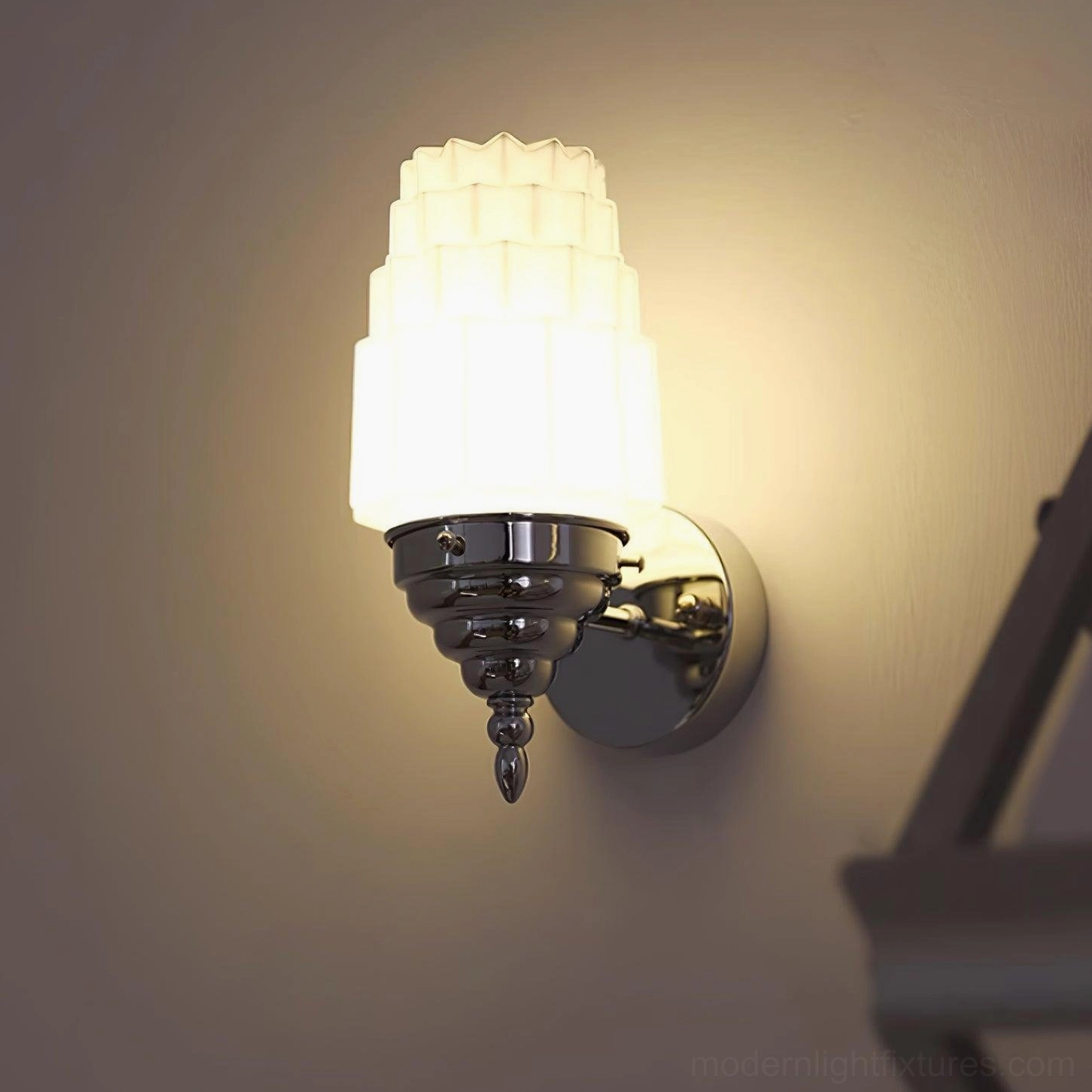 Clairmont wall sconce with E26 E27 socket dimmer compatible hardwired installation