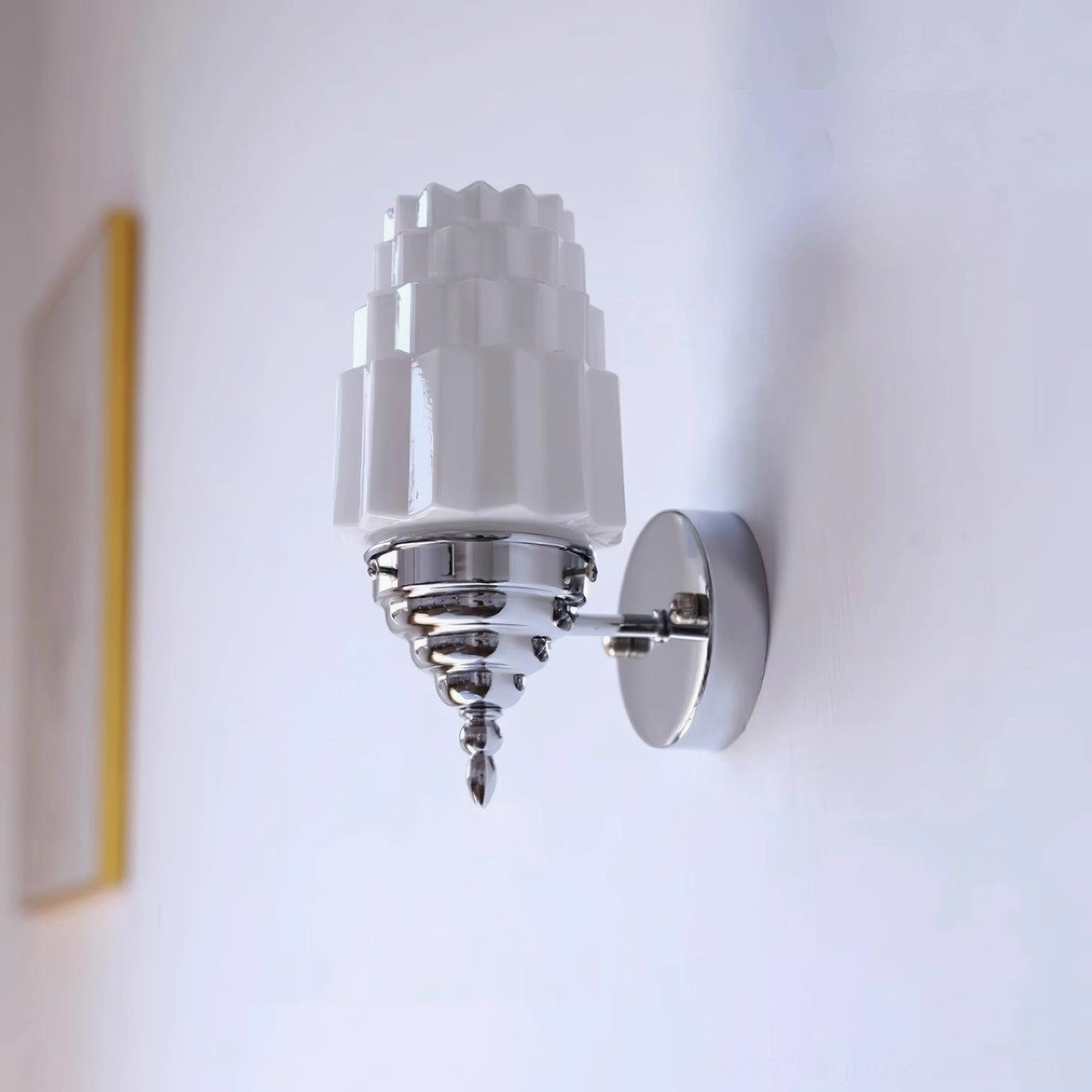 Clairmont wall sconce paired lighting vintage modern interior design aesthetic
