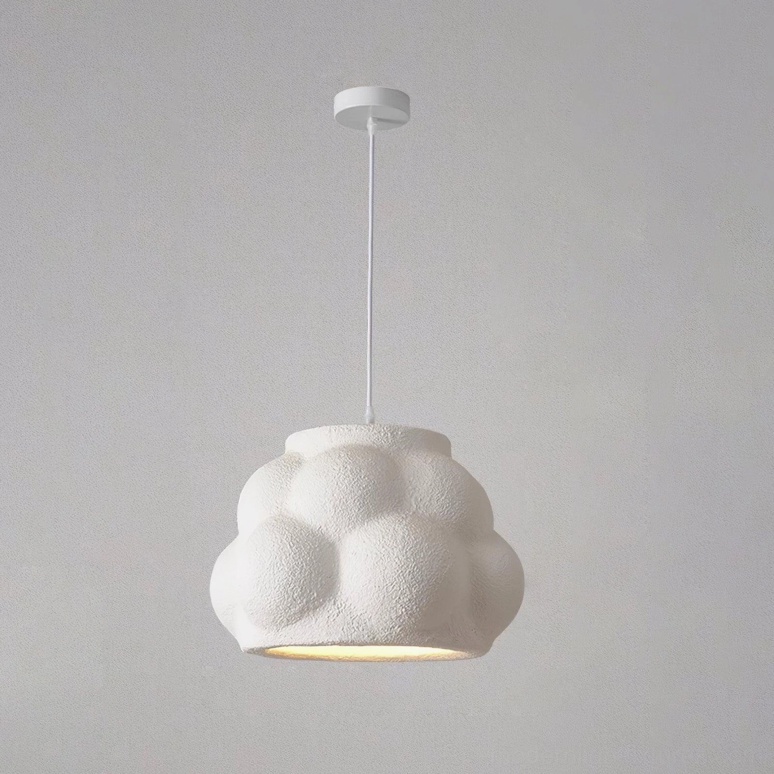 Cloud pendant light fixture mounted in contemporary commercial interior space demonstrating versatility