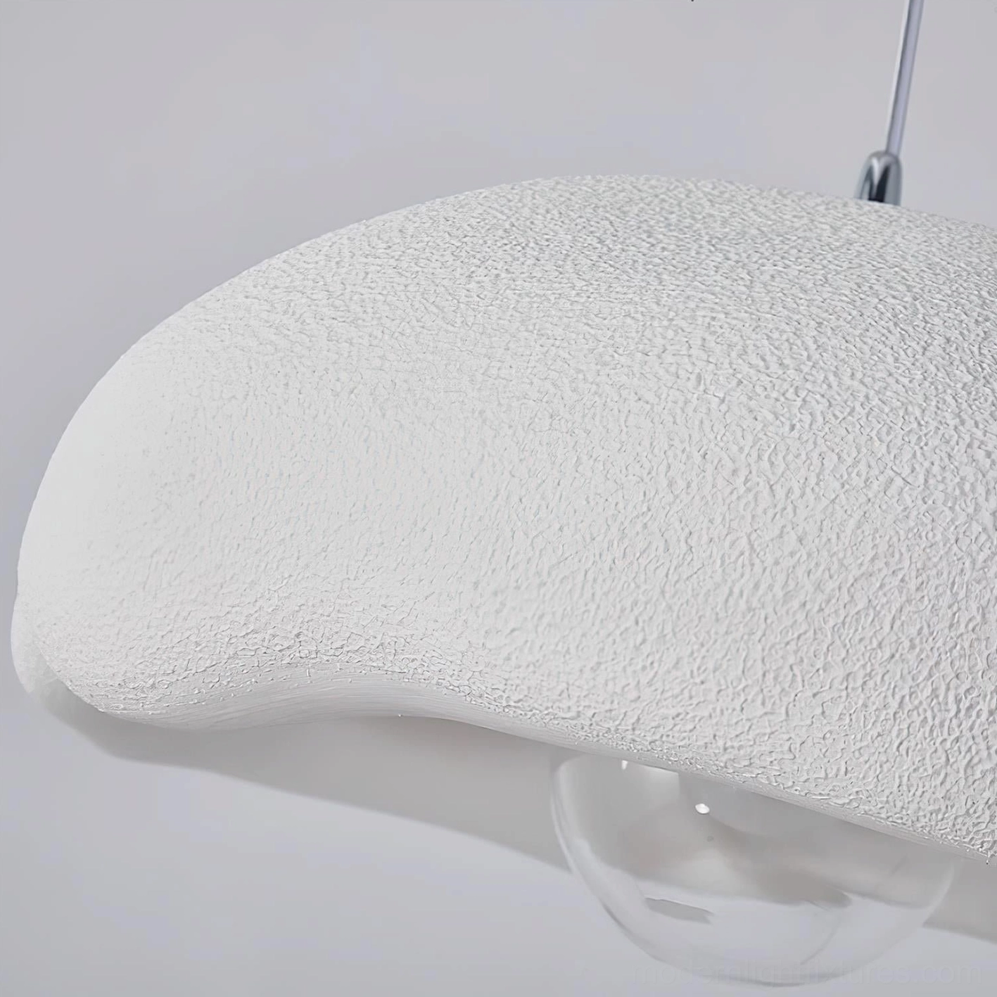 Modern sculptural cloud pendant - G9 socket hardwired fixture with adjustable 150cm wire