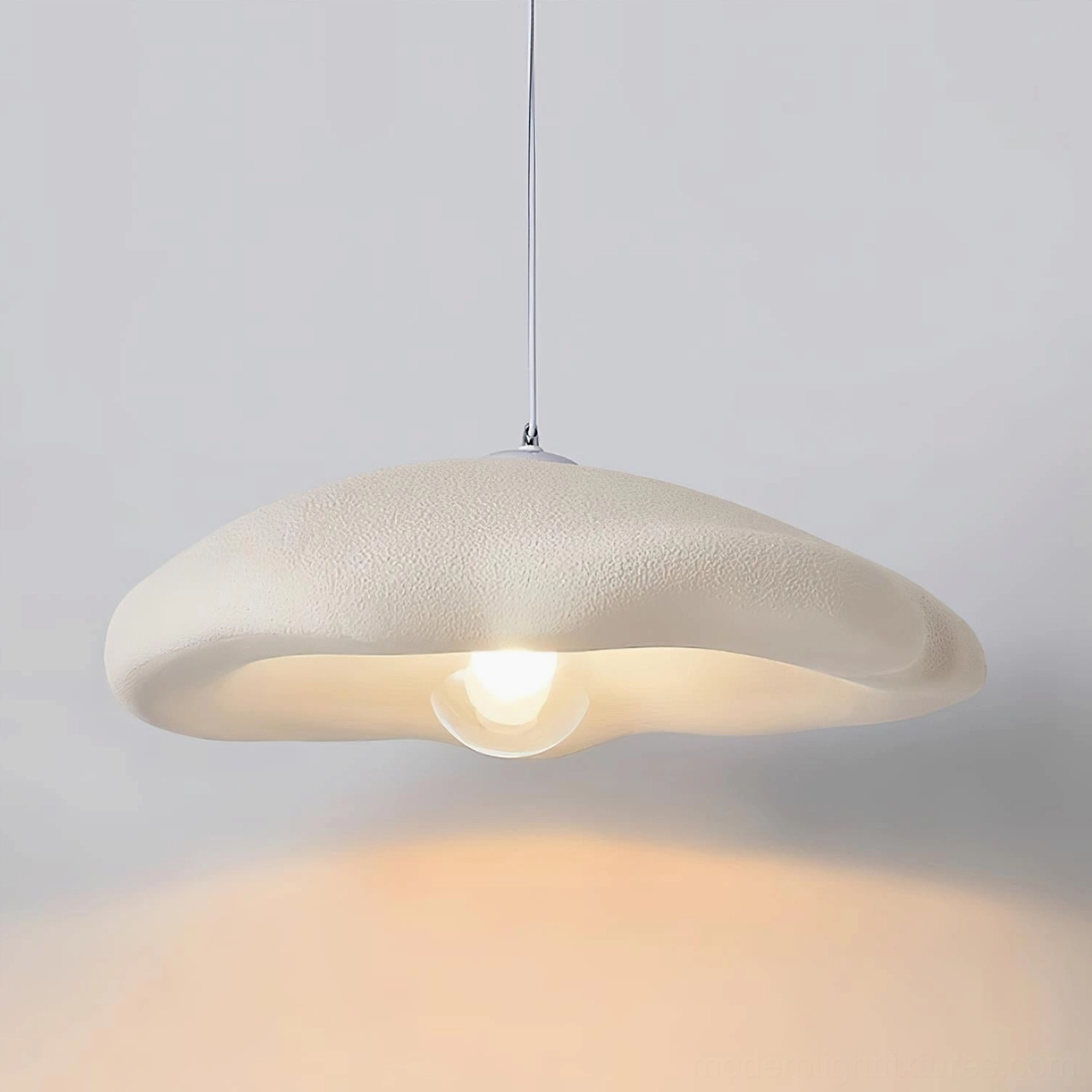 Monk Cloud Pendant Light installation view - suspended from ceiling with adjustable wire