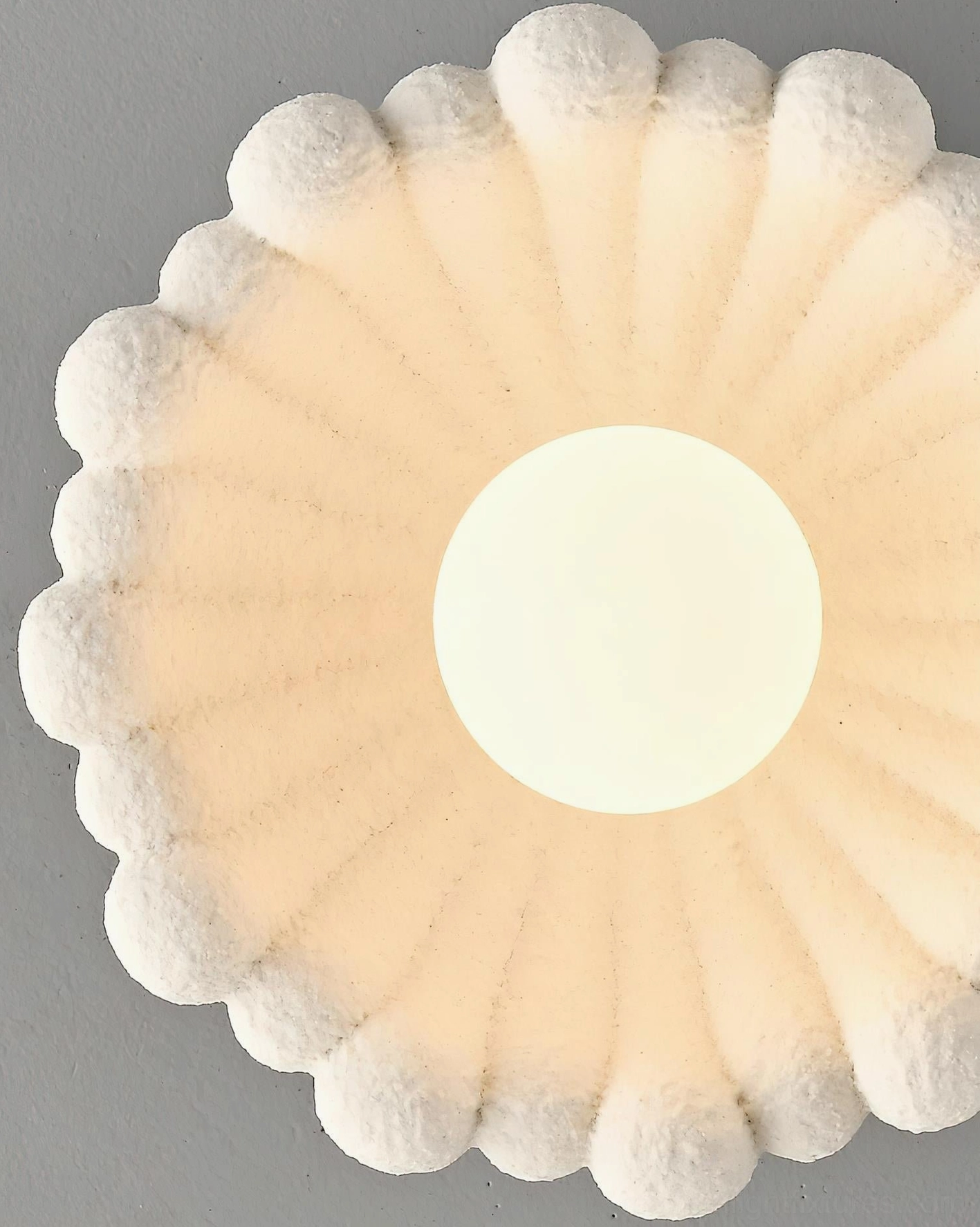 Cloud Petal Ceiling Light Fixture alternative view showing sculptural petal form and minimalist design aesthetic
