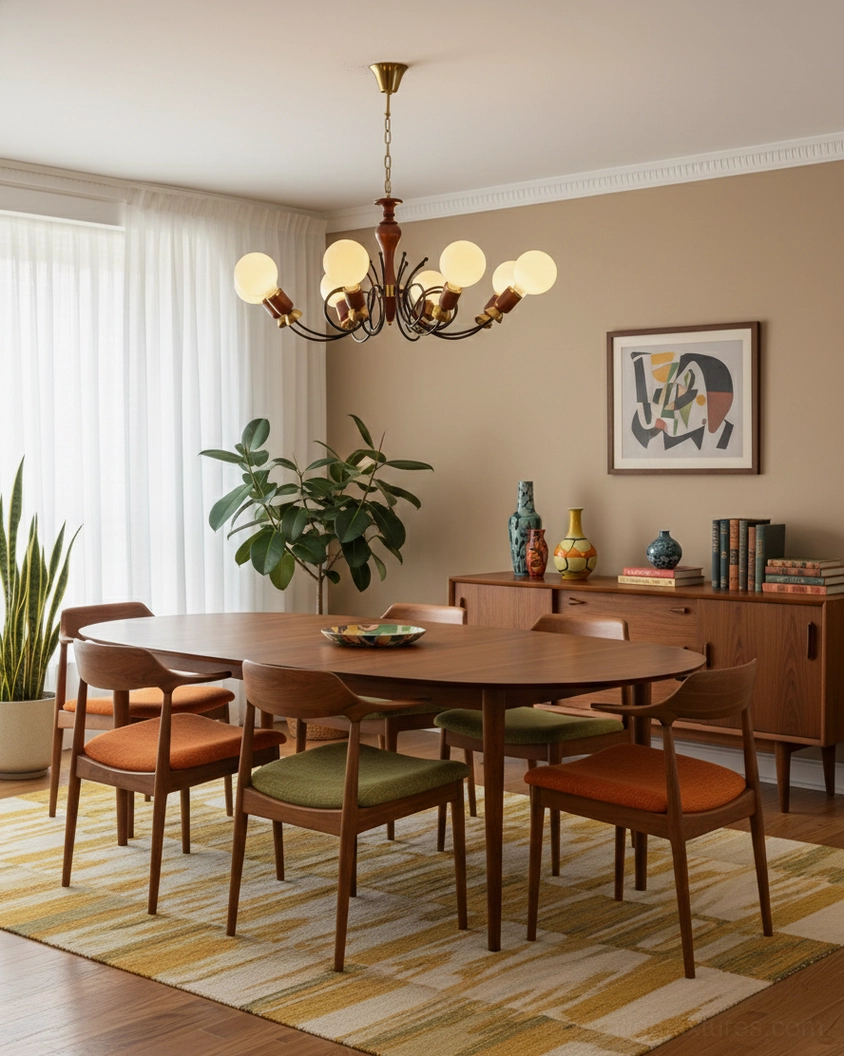 Multi-head cluster chandelier demonstrating scale in high-ceiling living area