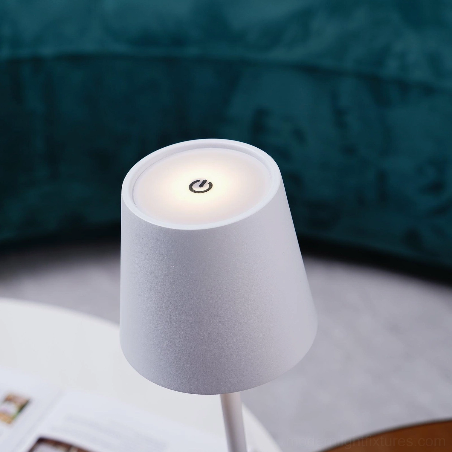 Contemporary table lamp coastal bohemian interior design beach house lighting