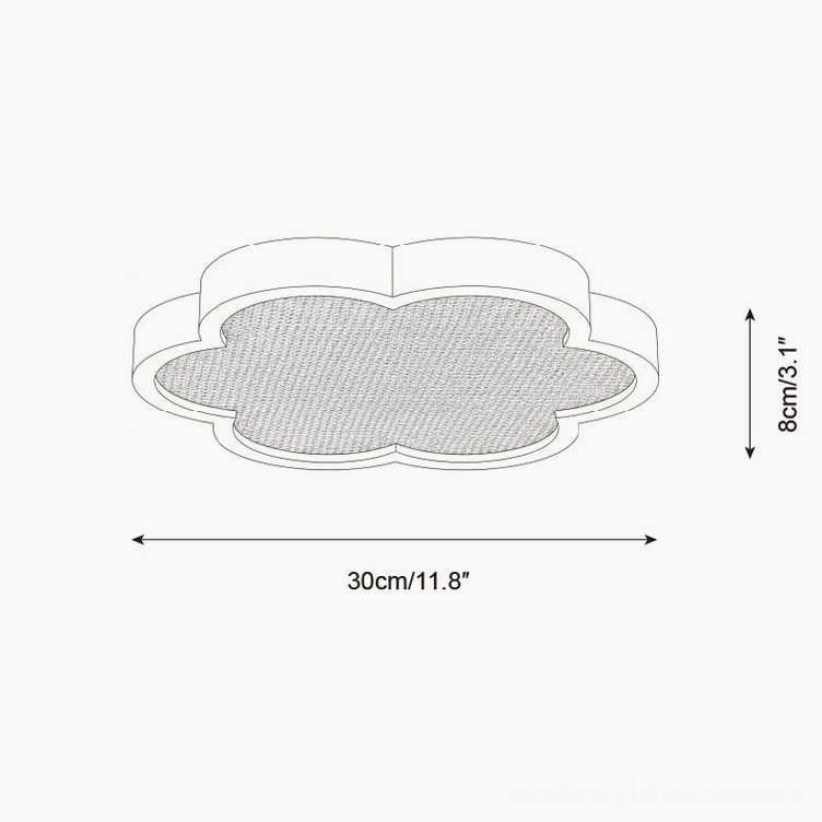 Cocoon ceiling lamp 30cm diameter technical specification schematic drawing