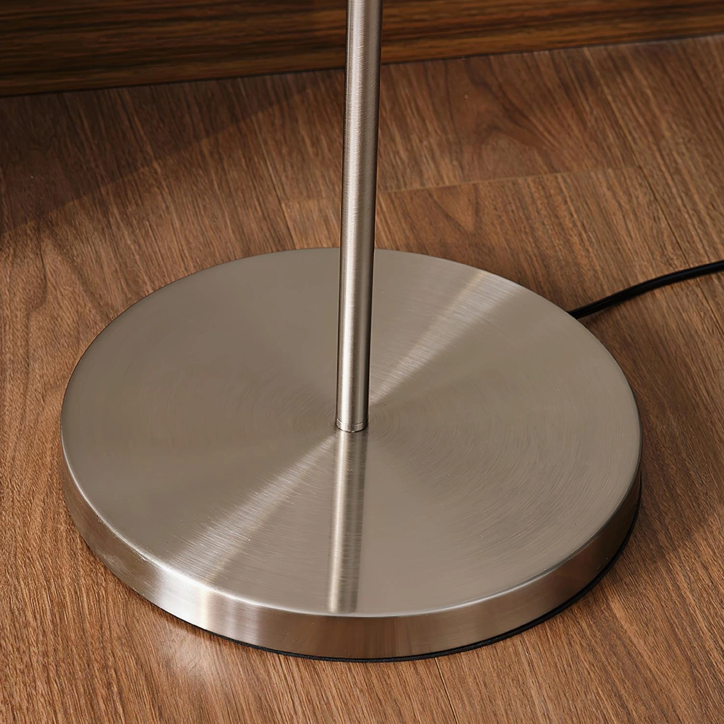 Colette scalloped floor lamp in transitional home décor setting demonstrating elegant ambient light diffusion