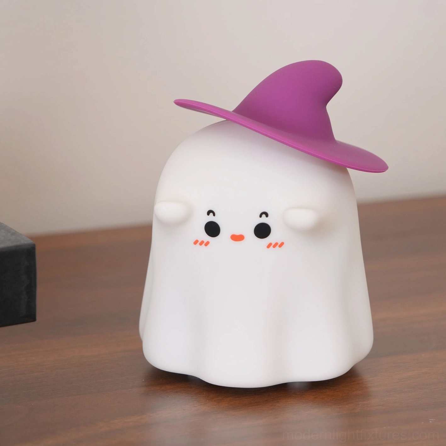 Enchanted witch ghost silicone night light size comparison with common objects