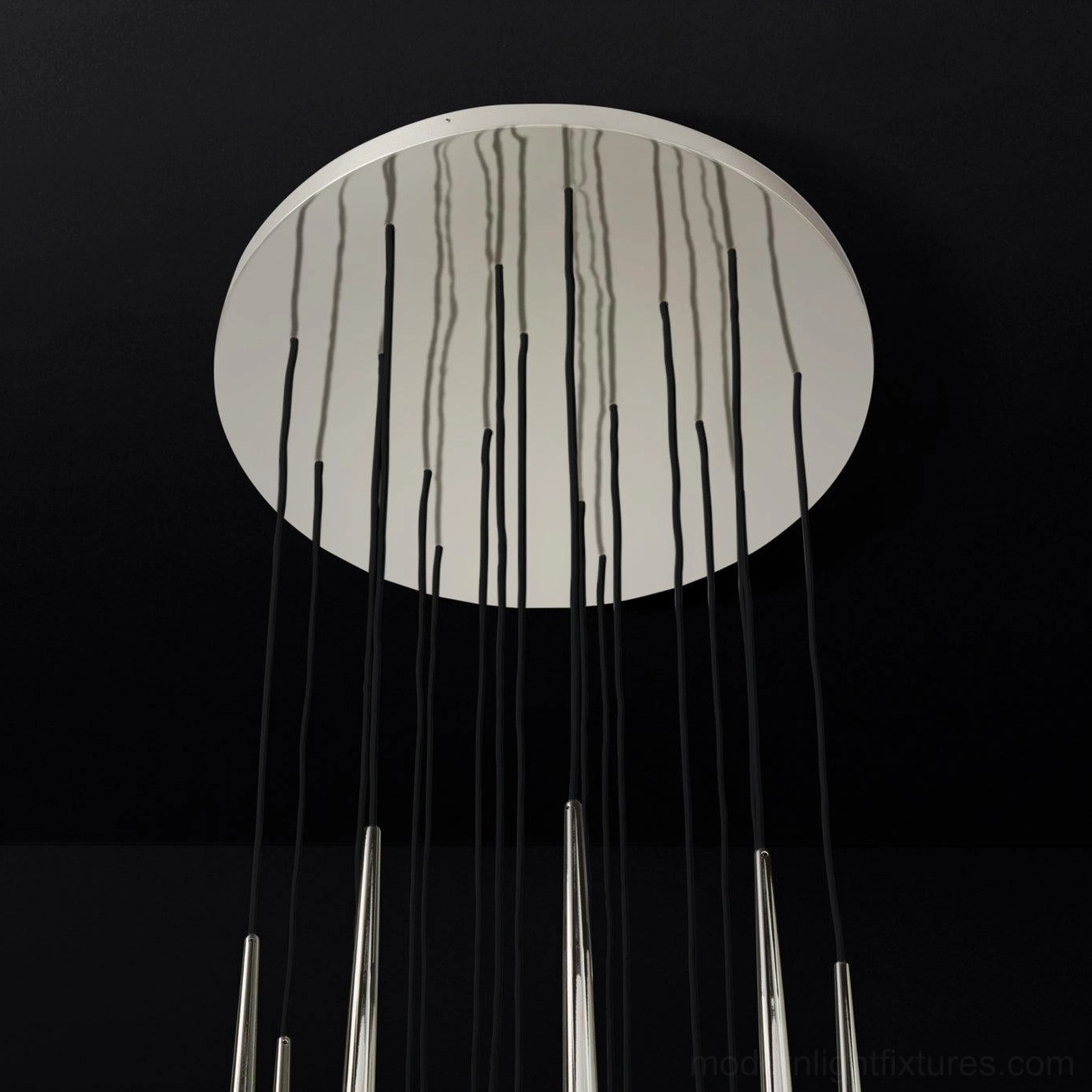 Contemporary brass cluster pendant luxury interior accent
