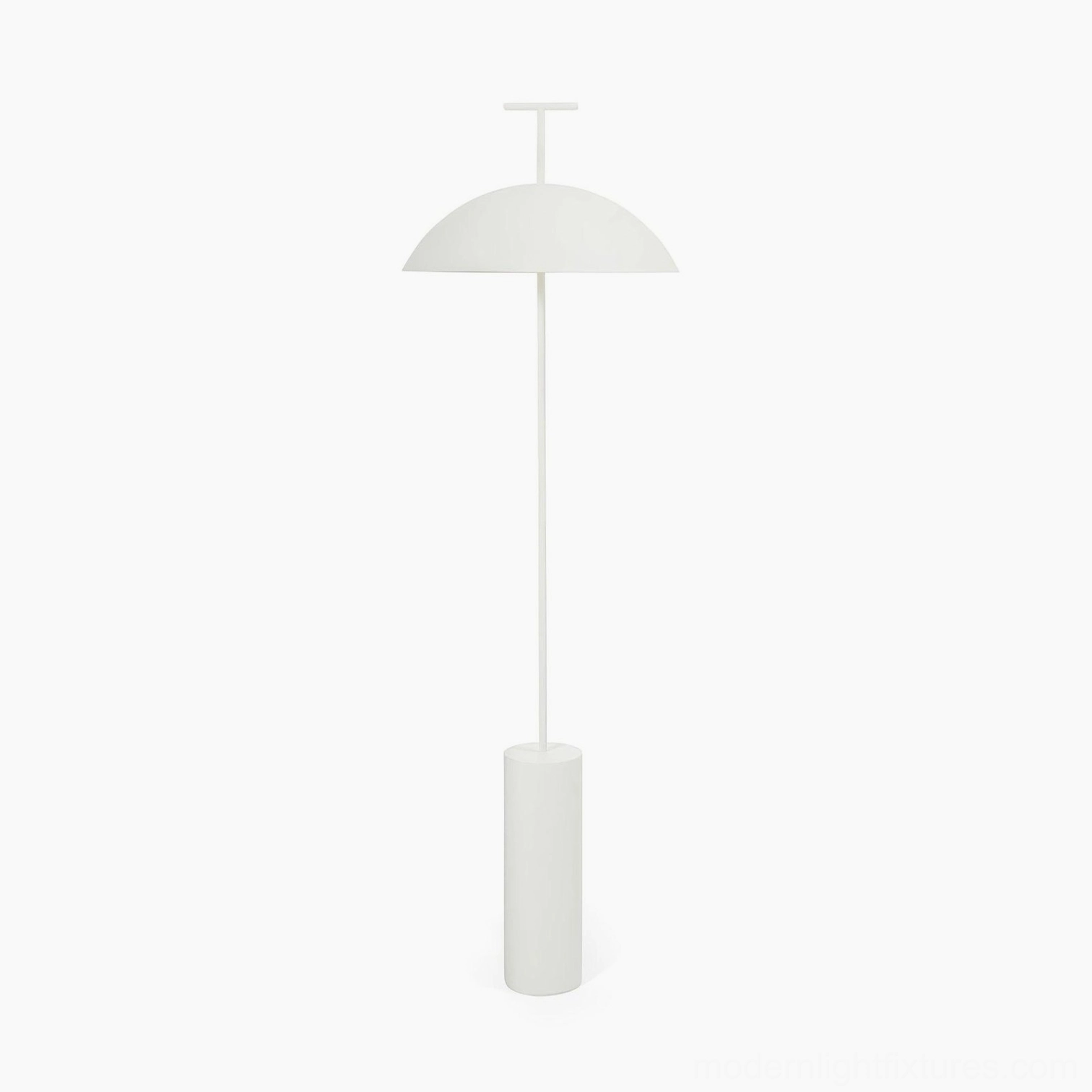 Contemporary dome floor lamp matte finish minimal footprint modern spaces