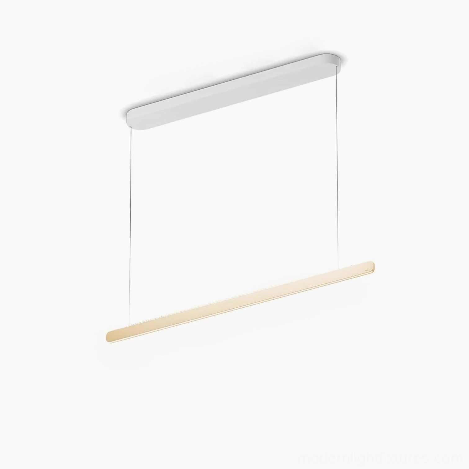 Contemporary linear pendant lamp with 50000 hour LED lifespan integrated design