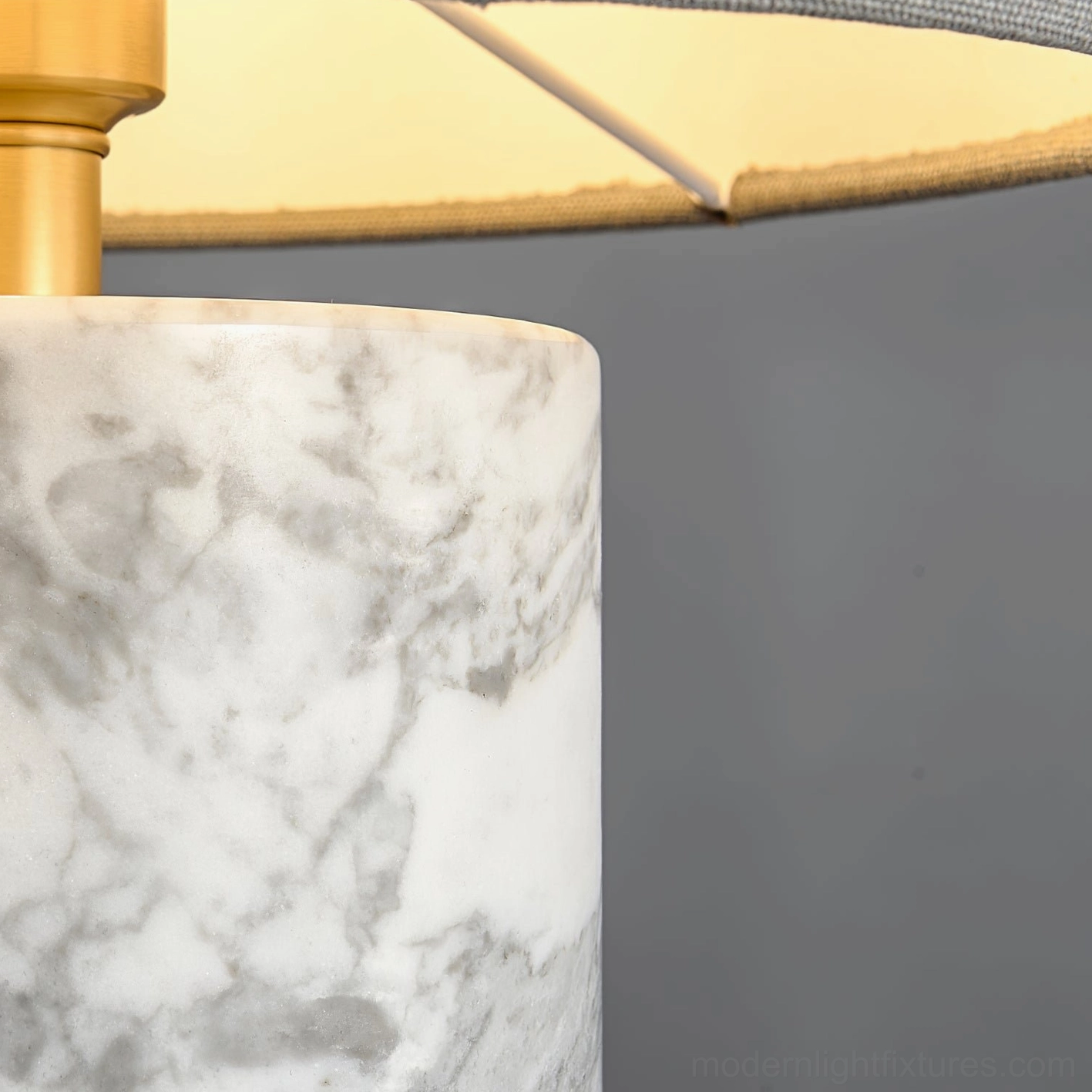 Contemporary marble table lamp with refined aesthetic suitable for bedroom, living room, and home office spaces