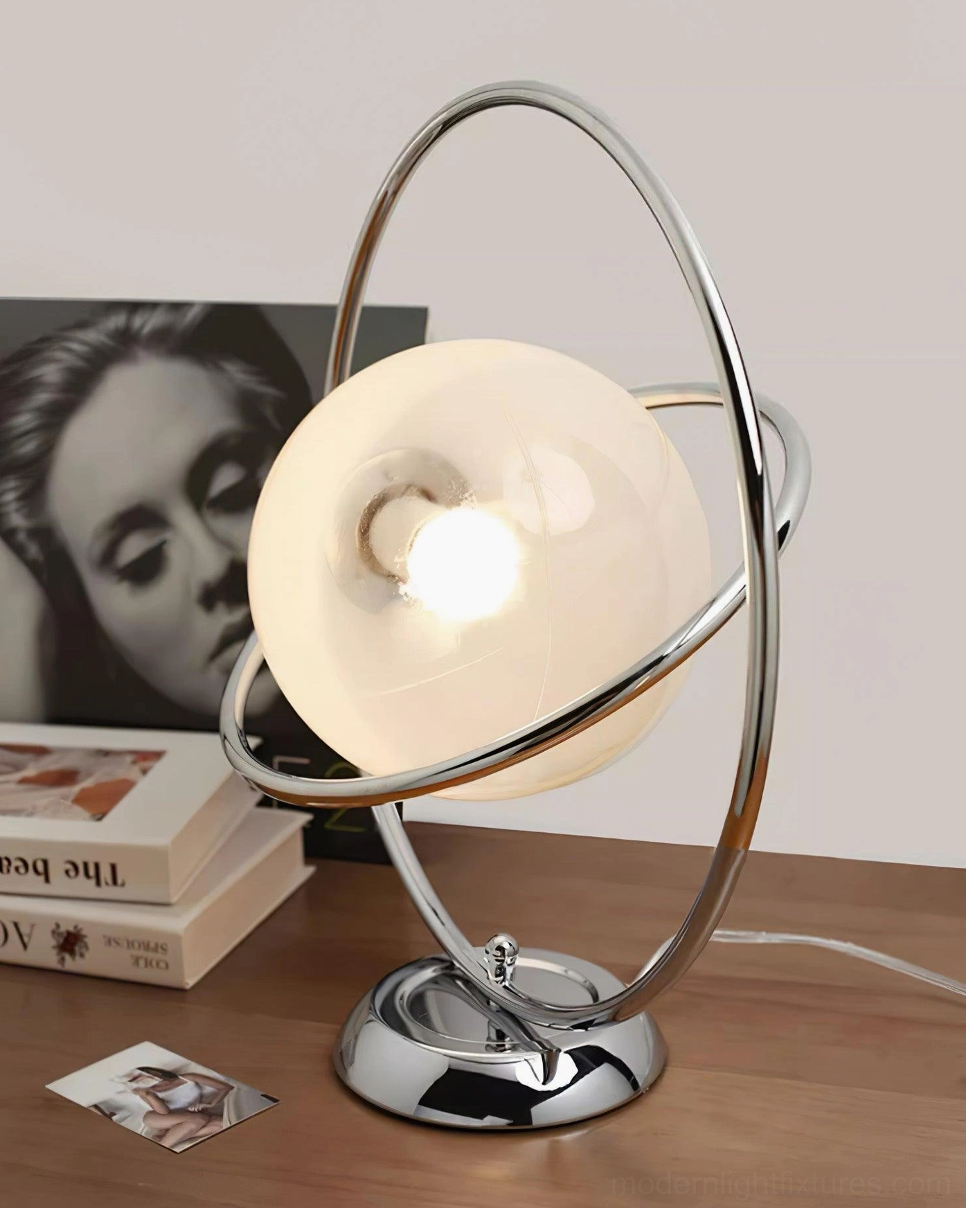 Contemporary planet table lamp versatile placement bedroom living room