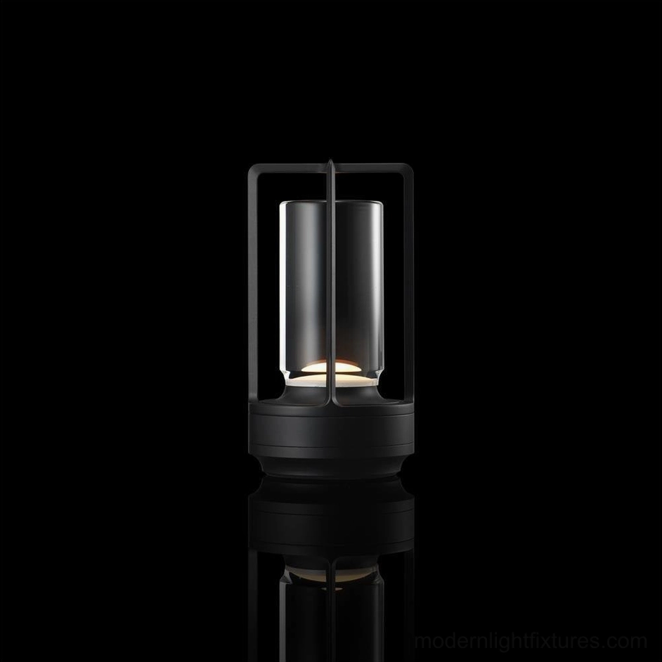 Aura Gleam cordless table lamp cord-free clutter reduction contemporary living statement
