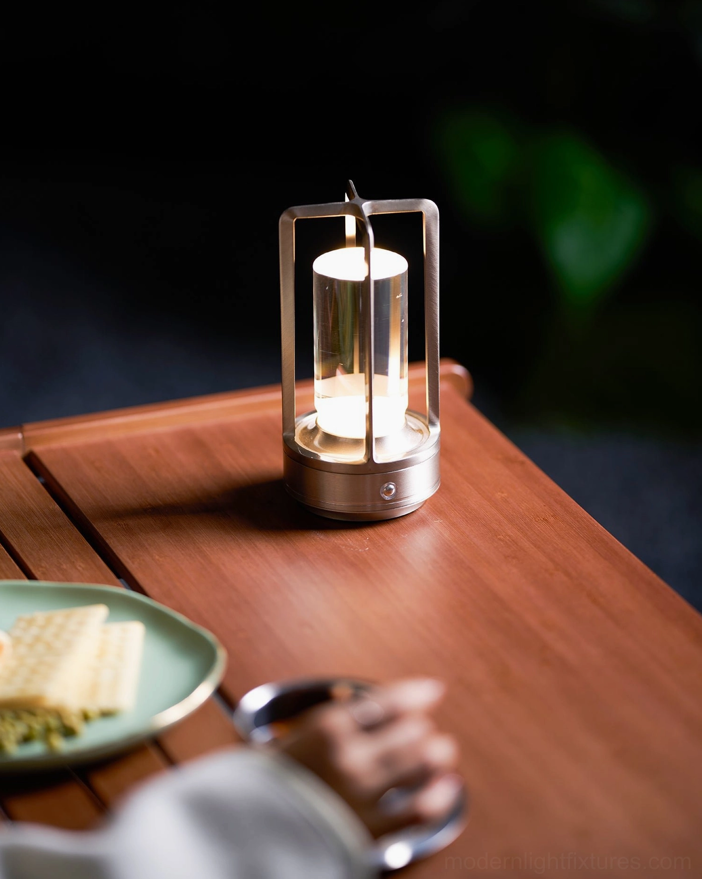 Modern cordless LED table lamp accent piece bedroom workspace dining room versatile placement
