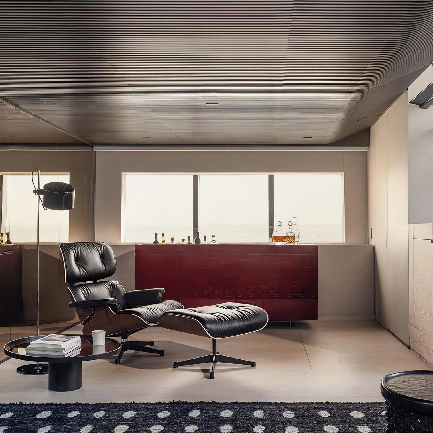 Sleek adjustable floor lamp with refined proportions in Scandinavian minimalist home decor