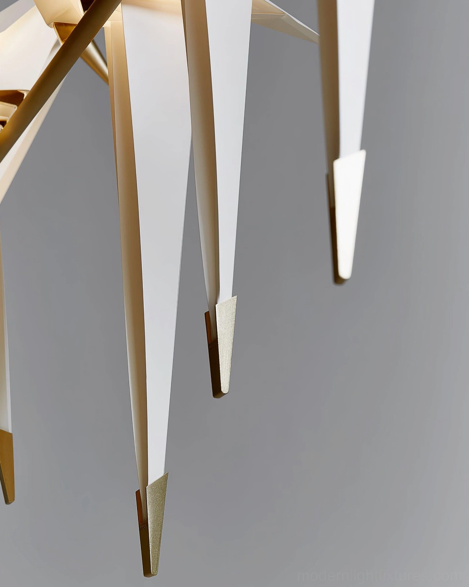 Paper crane chandelier integrated LED warm white 3000k