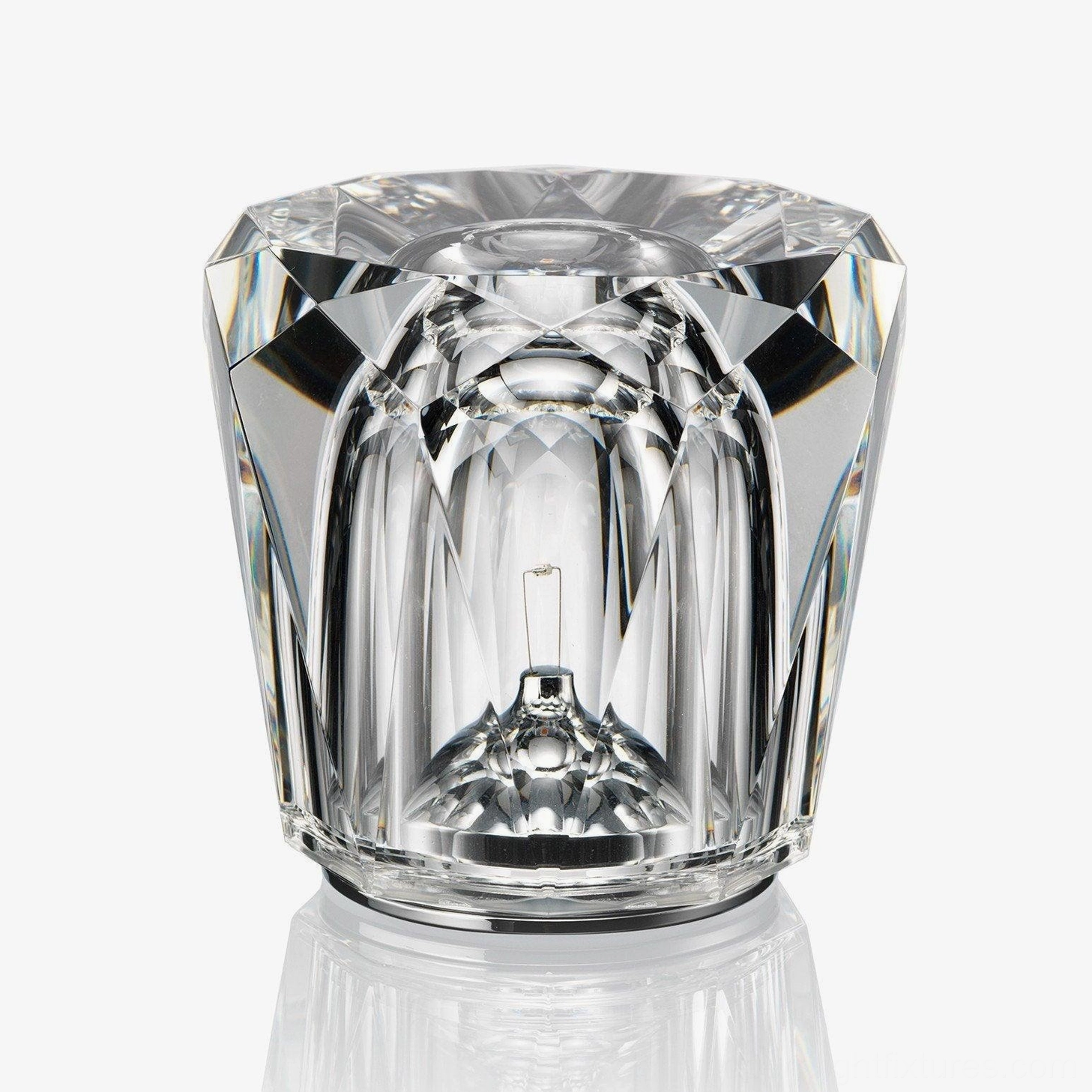 Cordless crystal diamond table lamp living room corner positioning, dark alcove accent lighting, layered ambient illumination solution