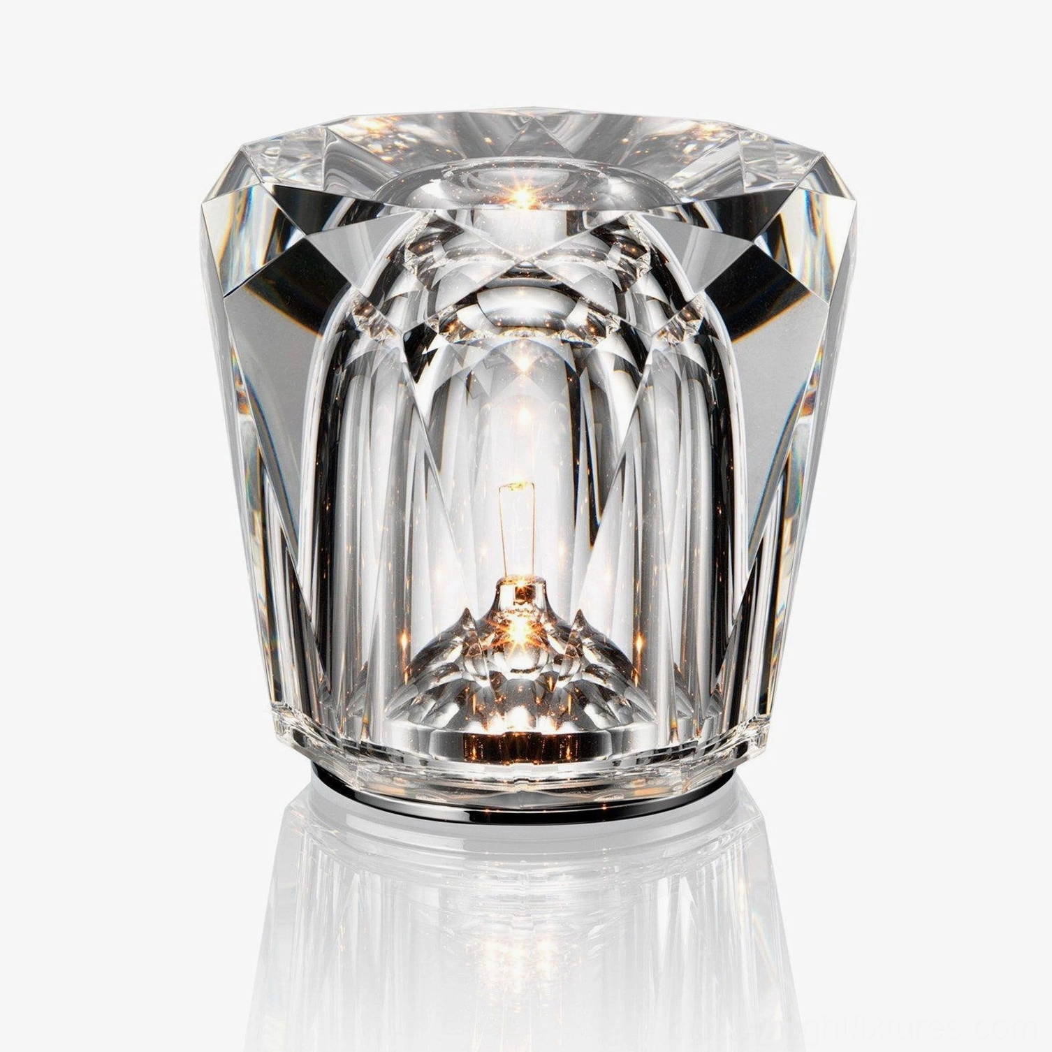 Crystal diamond table lamp transitional home styling, traditional contemporary hybrid design, versatile interior adaptability